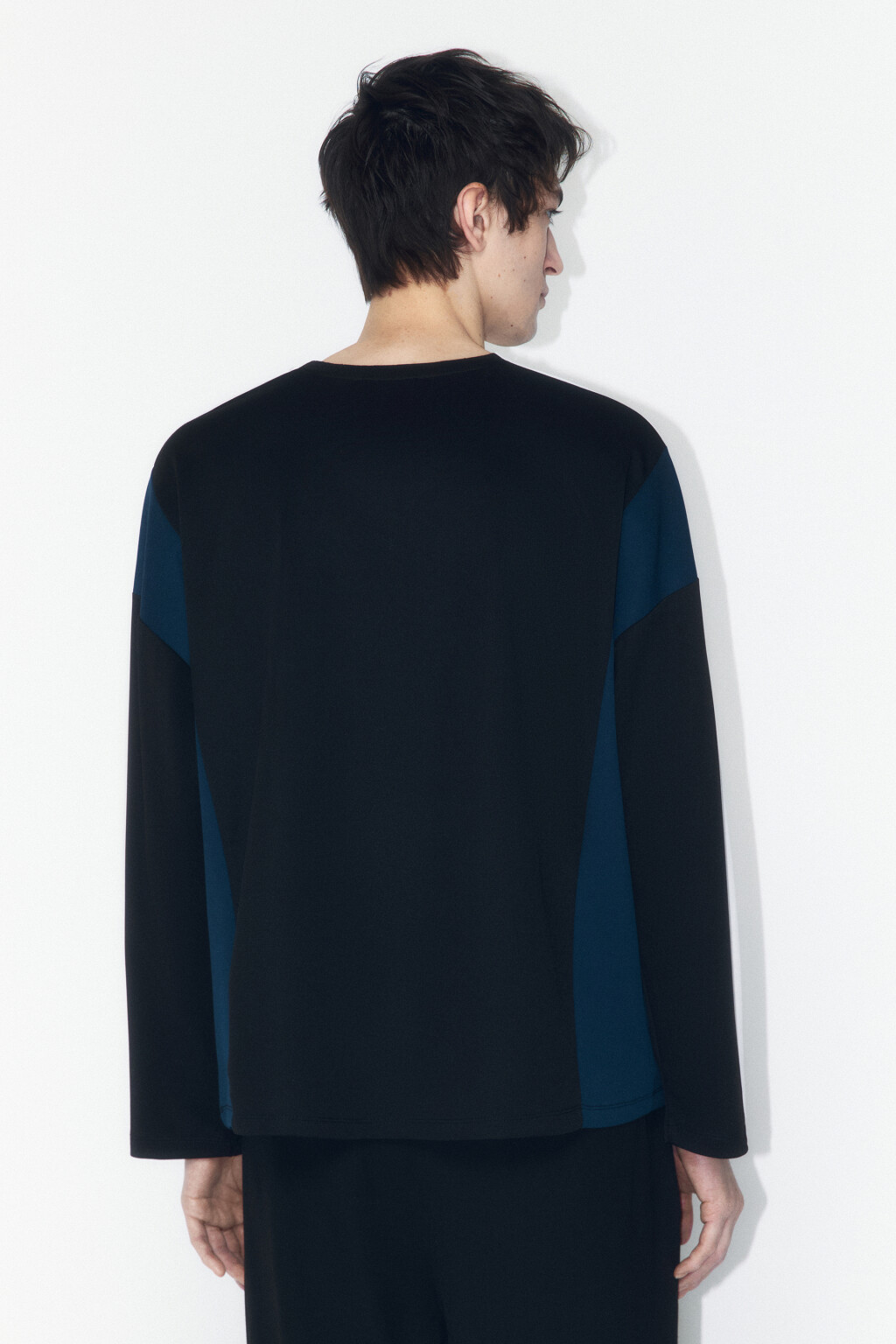 Лонгслив-джерси спортивный с принтом - цвет черный - 3