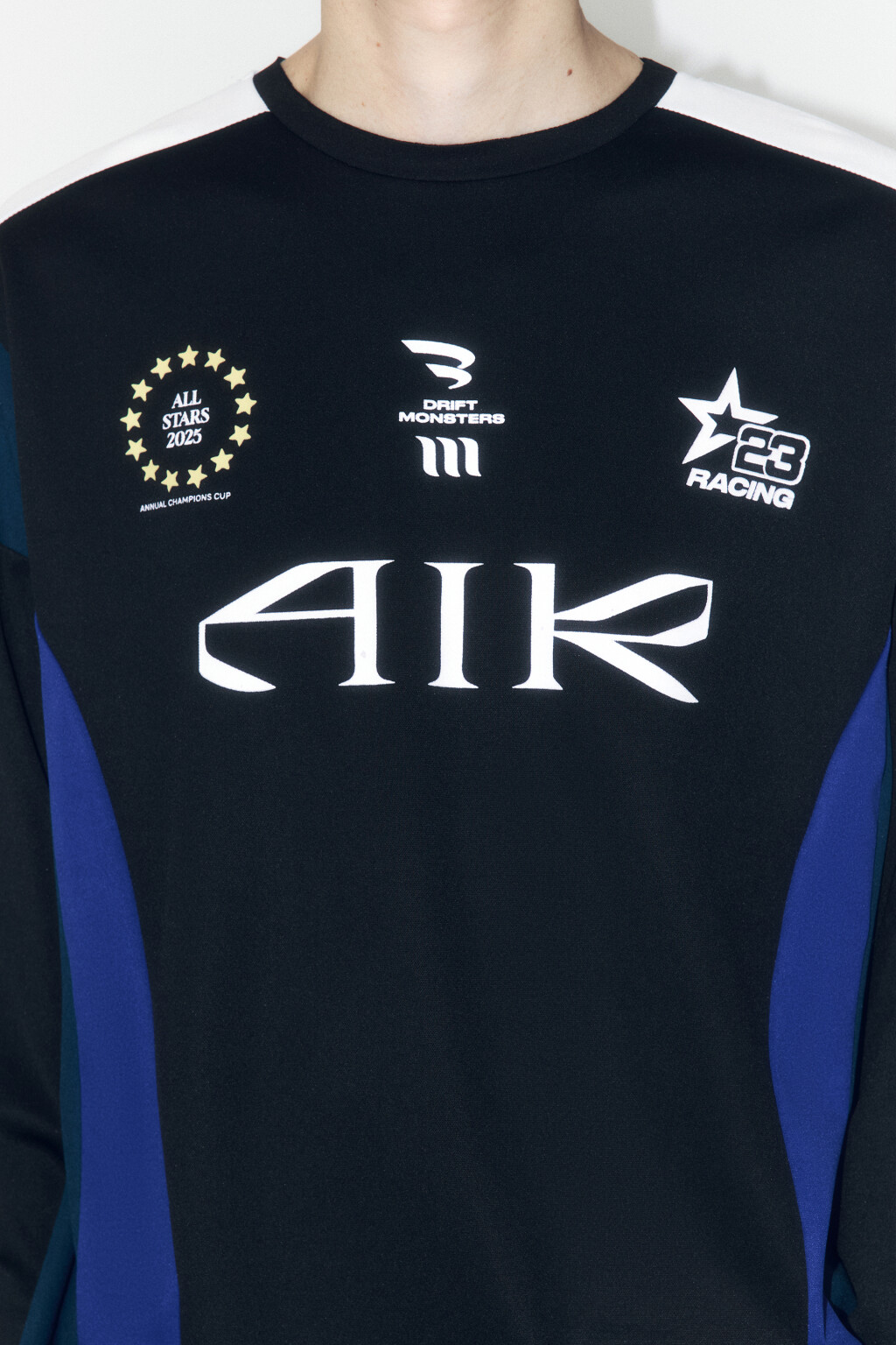 Лонгслив-джерси спортивный с принтом - цвет черный - 5