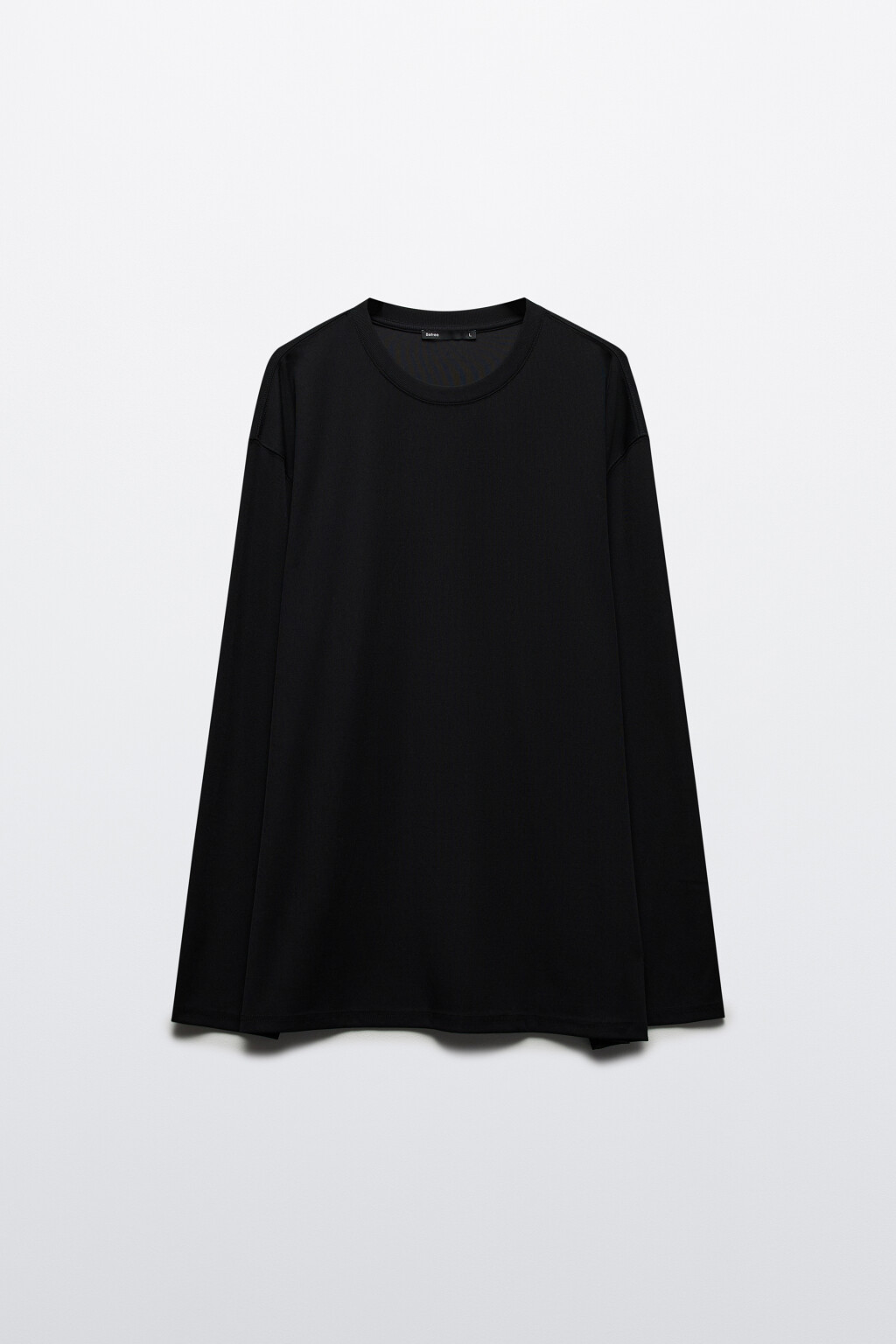 Лонгслив спортивный из гладкой ткани - цвет черный - 8