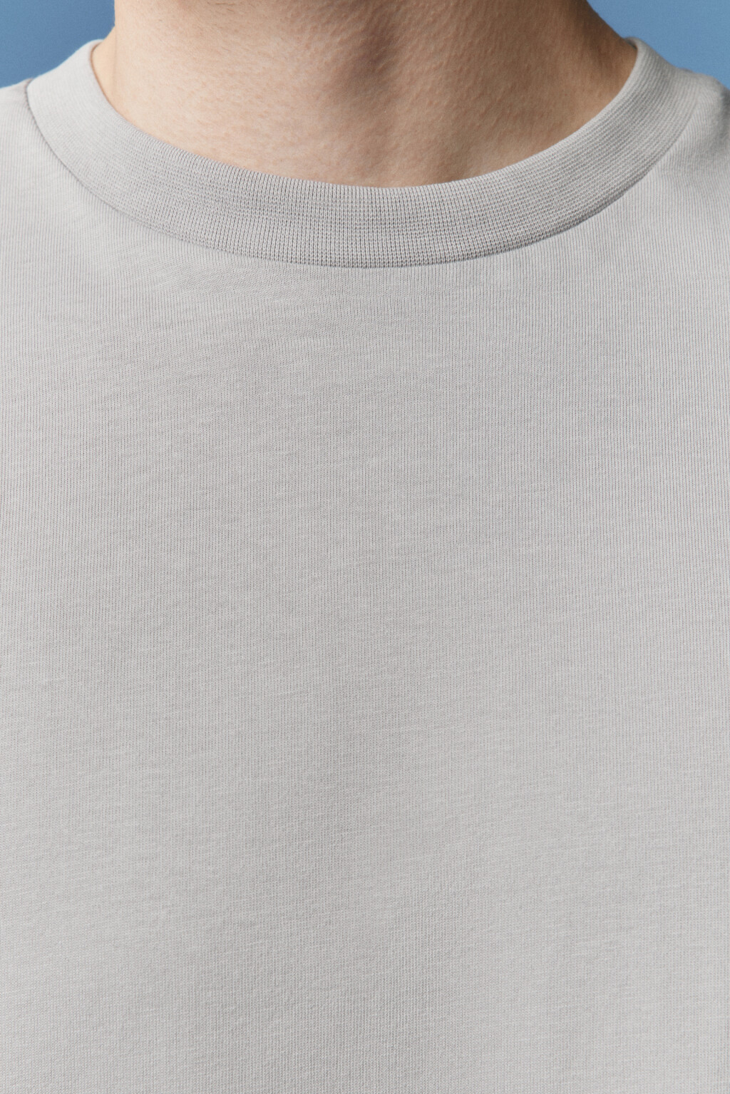 Лонгслив хлопковый базовый - цвет серый - 5