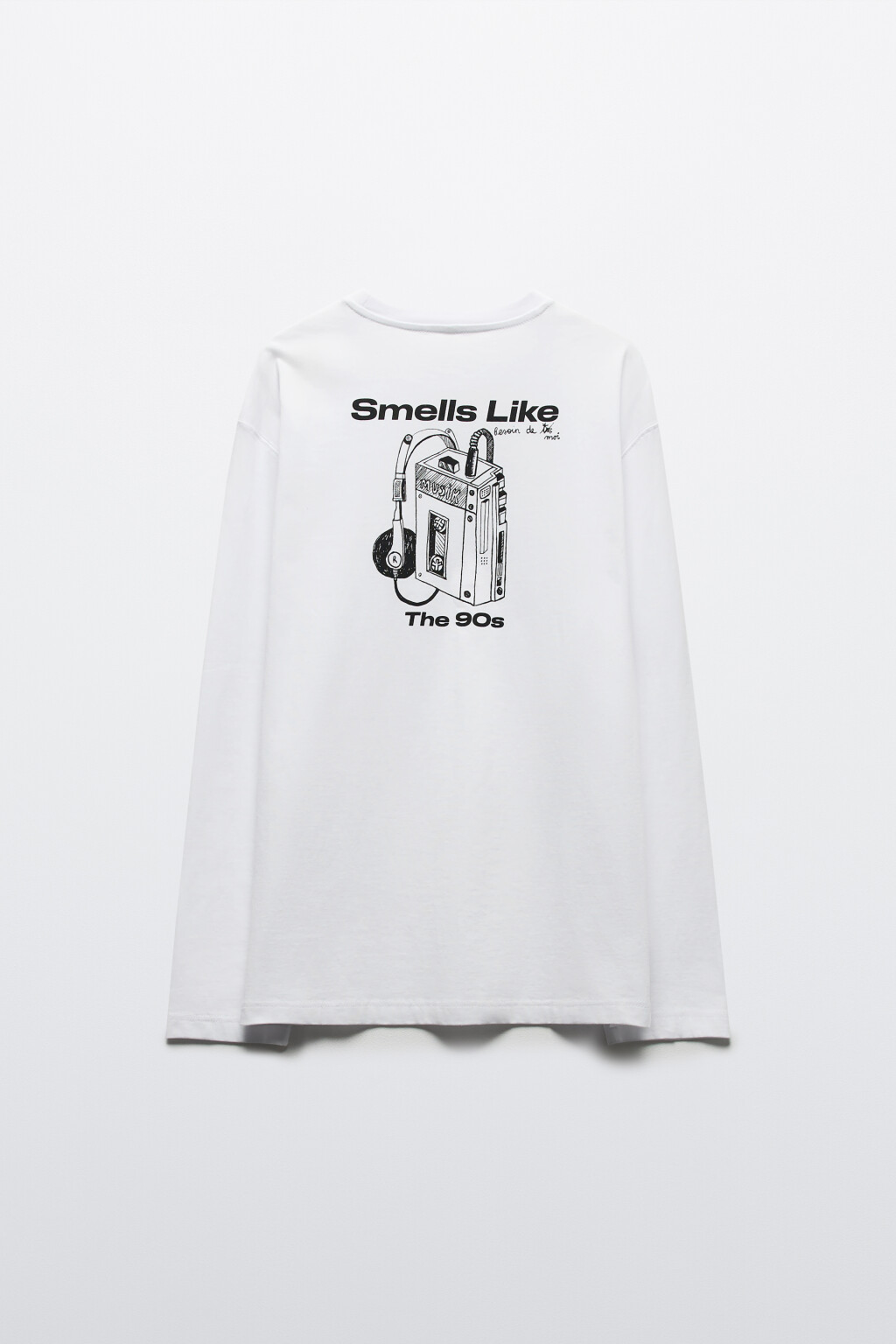 Лонгслив хлопковый с принтом - цвет белый - 9