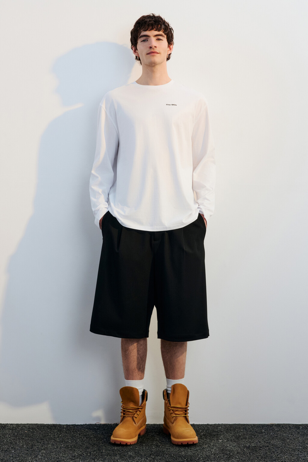 Лонгслив хлопковый с принтом - цвет белый - 5