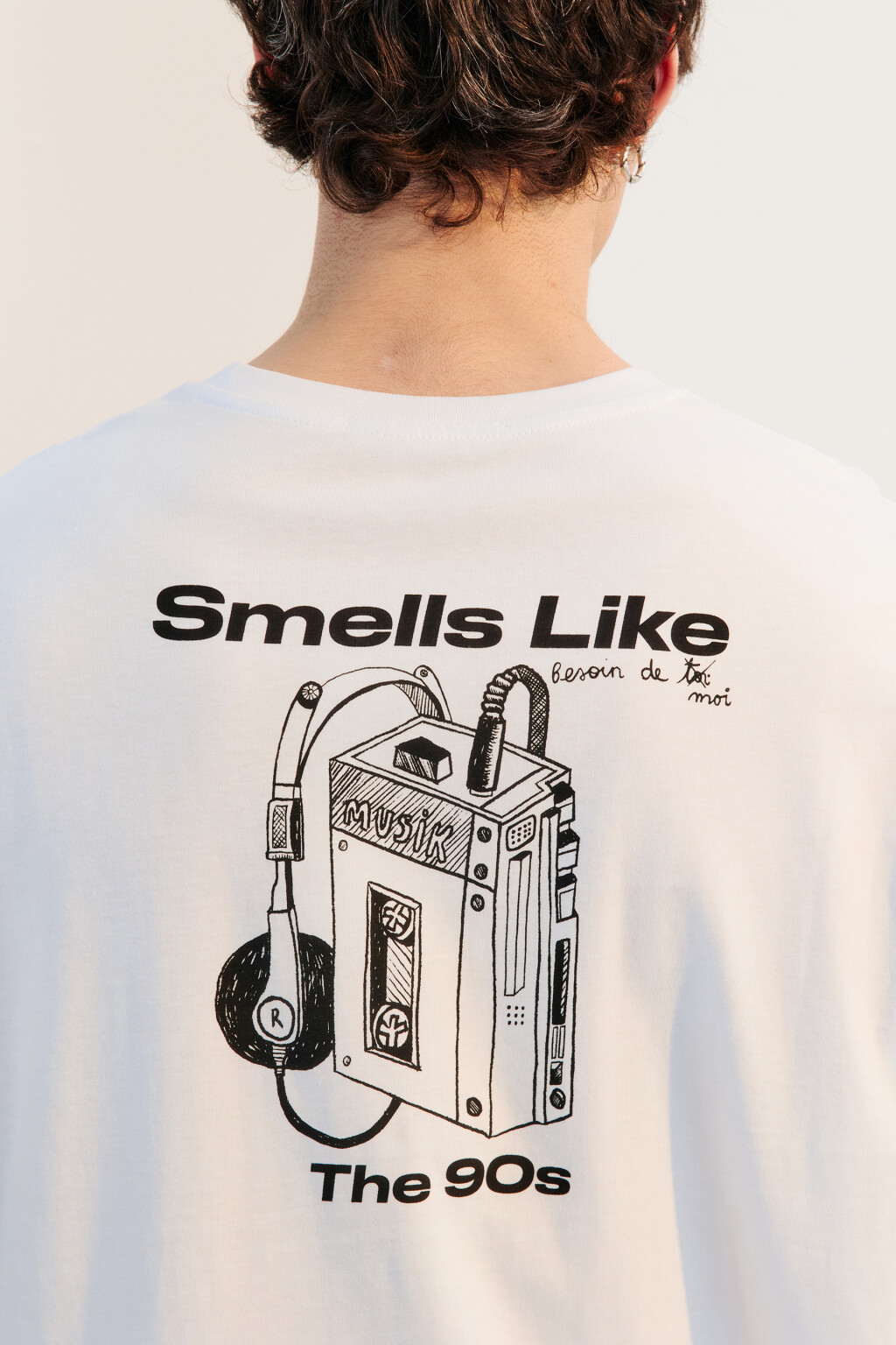 Лонгслив хлопковый с принтом - цвет белый - 7