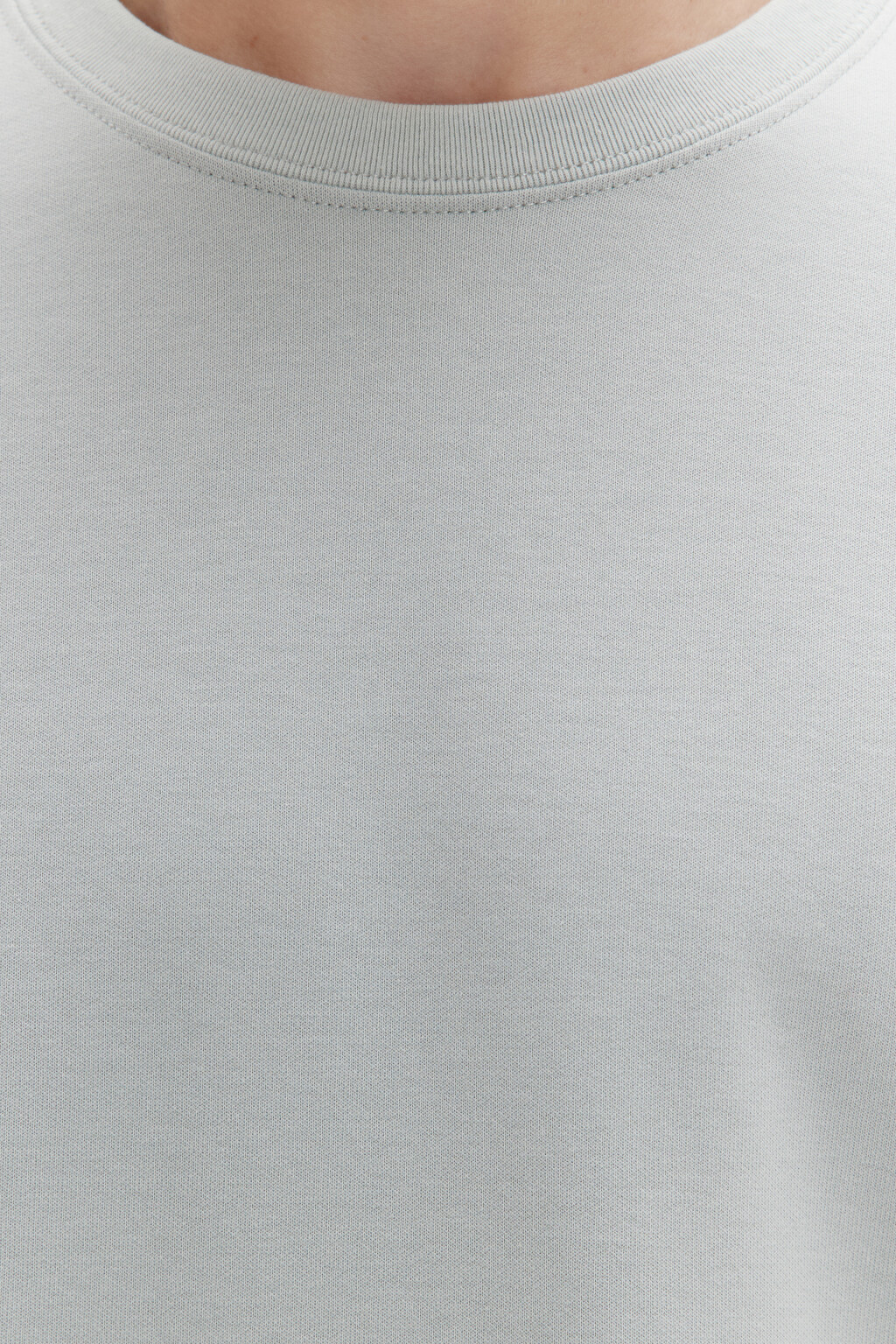 Свитшот из футера базовый - цвет зеленый - 5