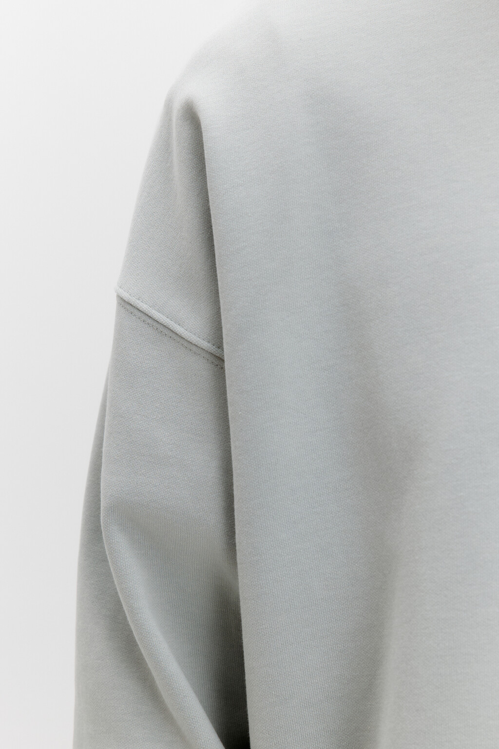 Свитшот из футера базовый - цвет зеленый - 6