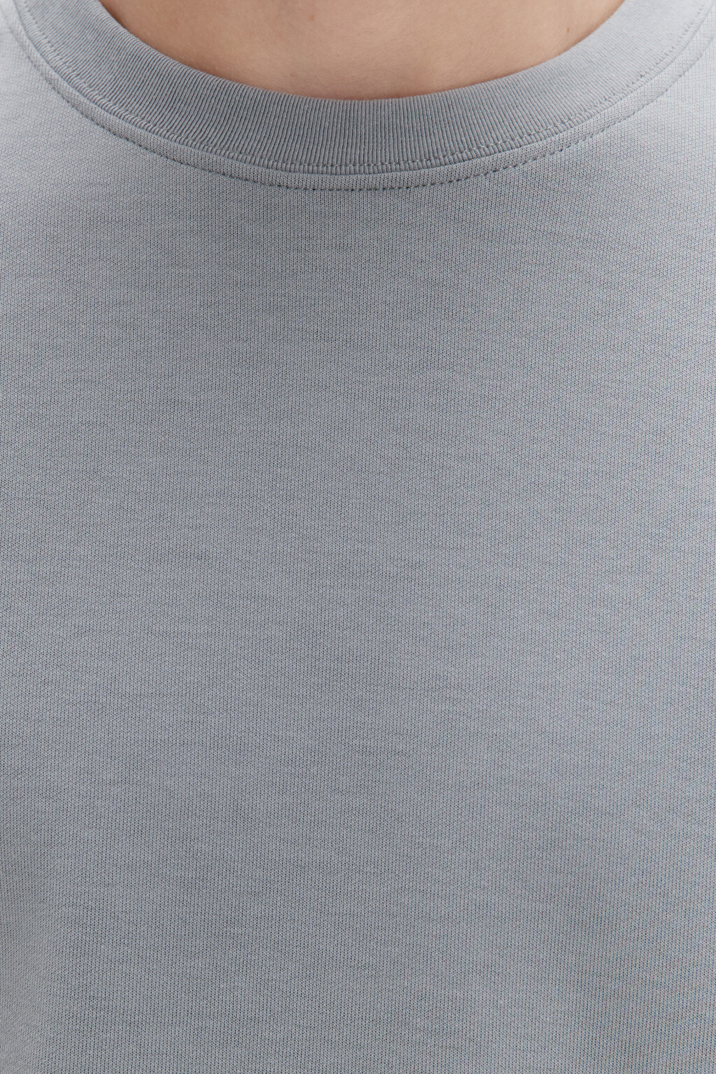 Свитшот из футера базовый - цвет серый - 5