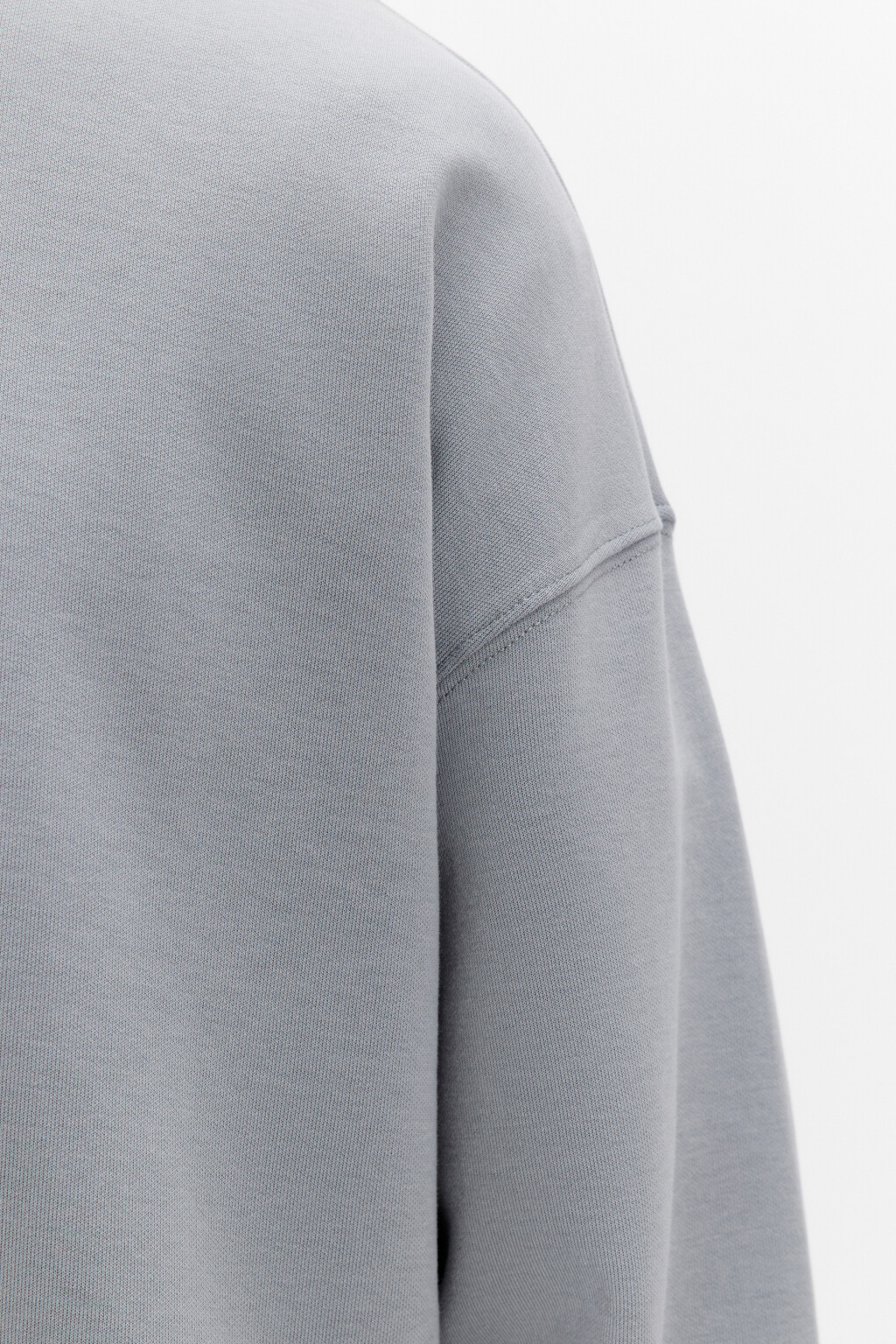 Свитшот из футера базовый - цвет серый - 6