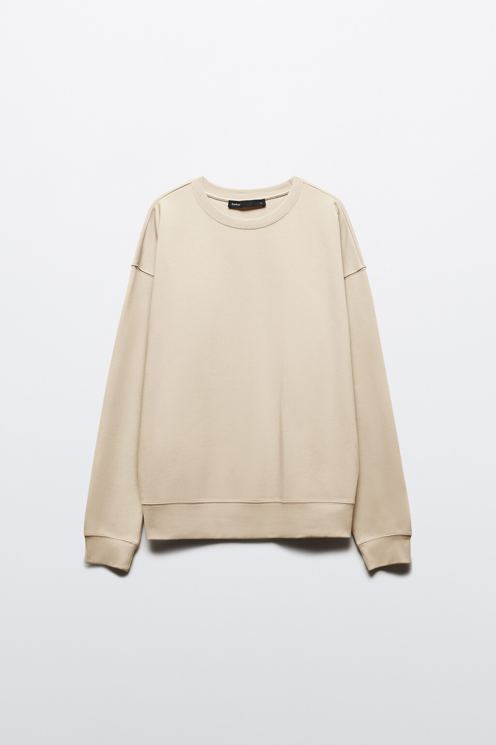 Свитшот из футера базовый - цвет бежевый - 7