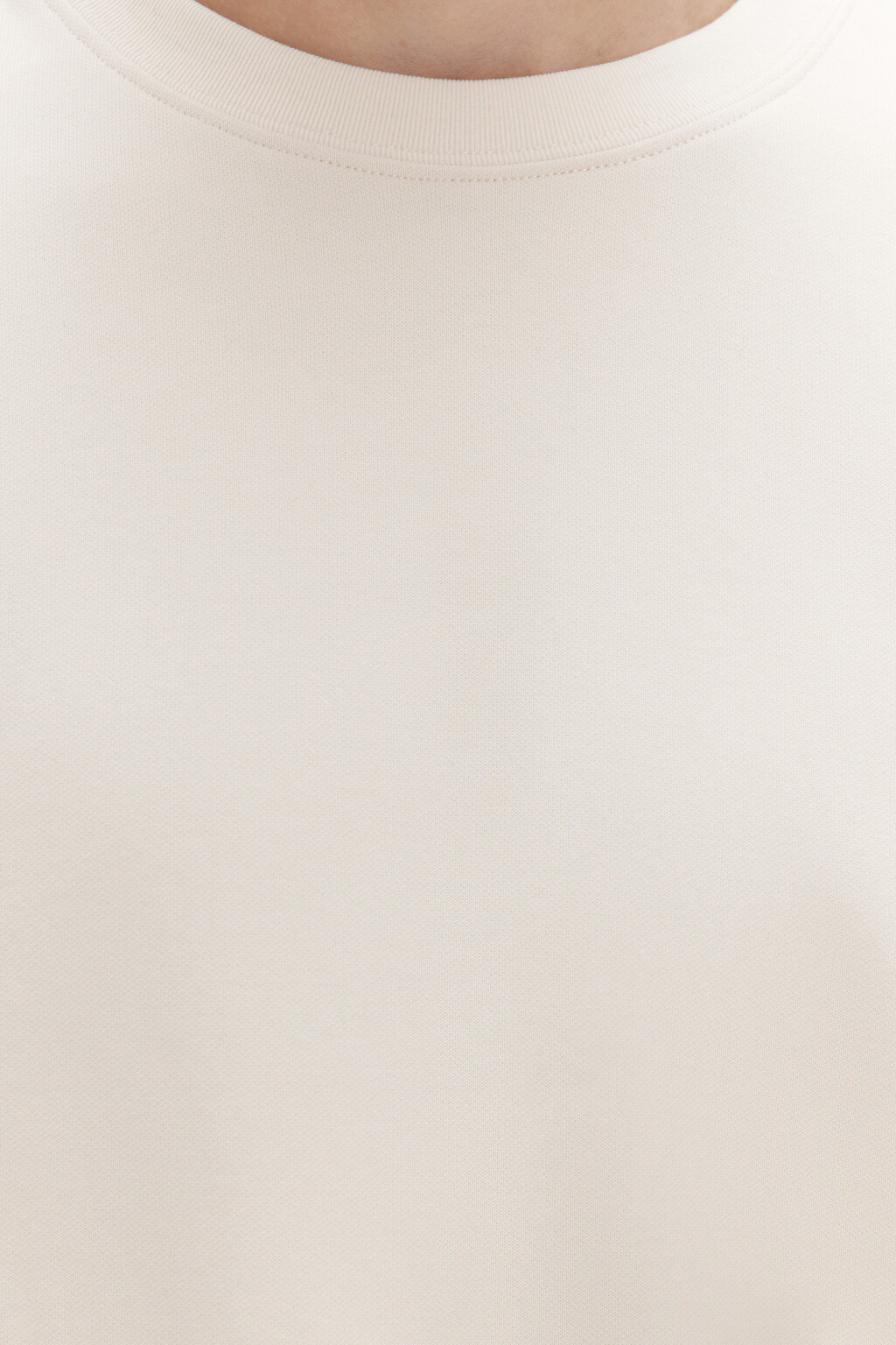 Свитшот из футера базовый - цвет бежевый - 5