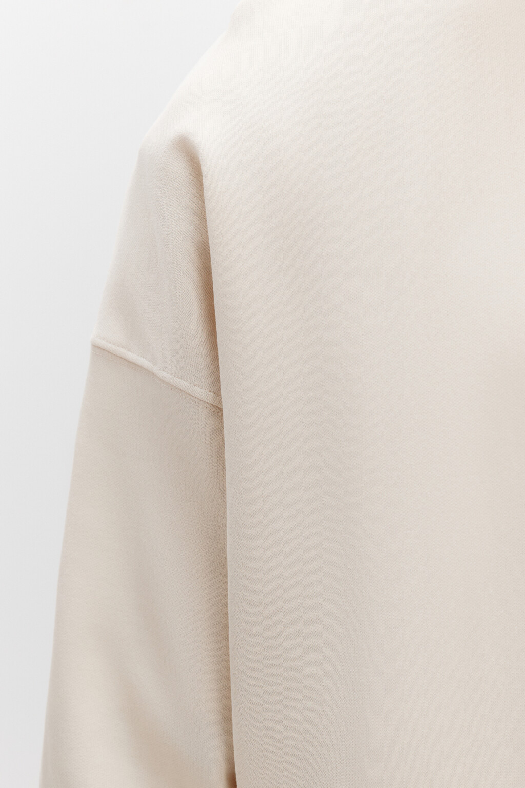 Свитшот из футера базовый - цвет бежевый - 6