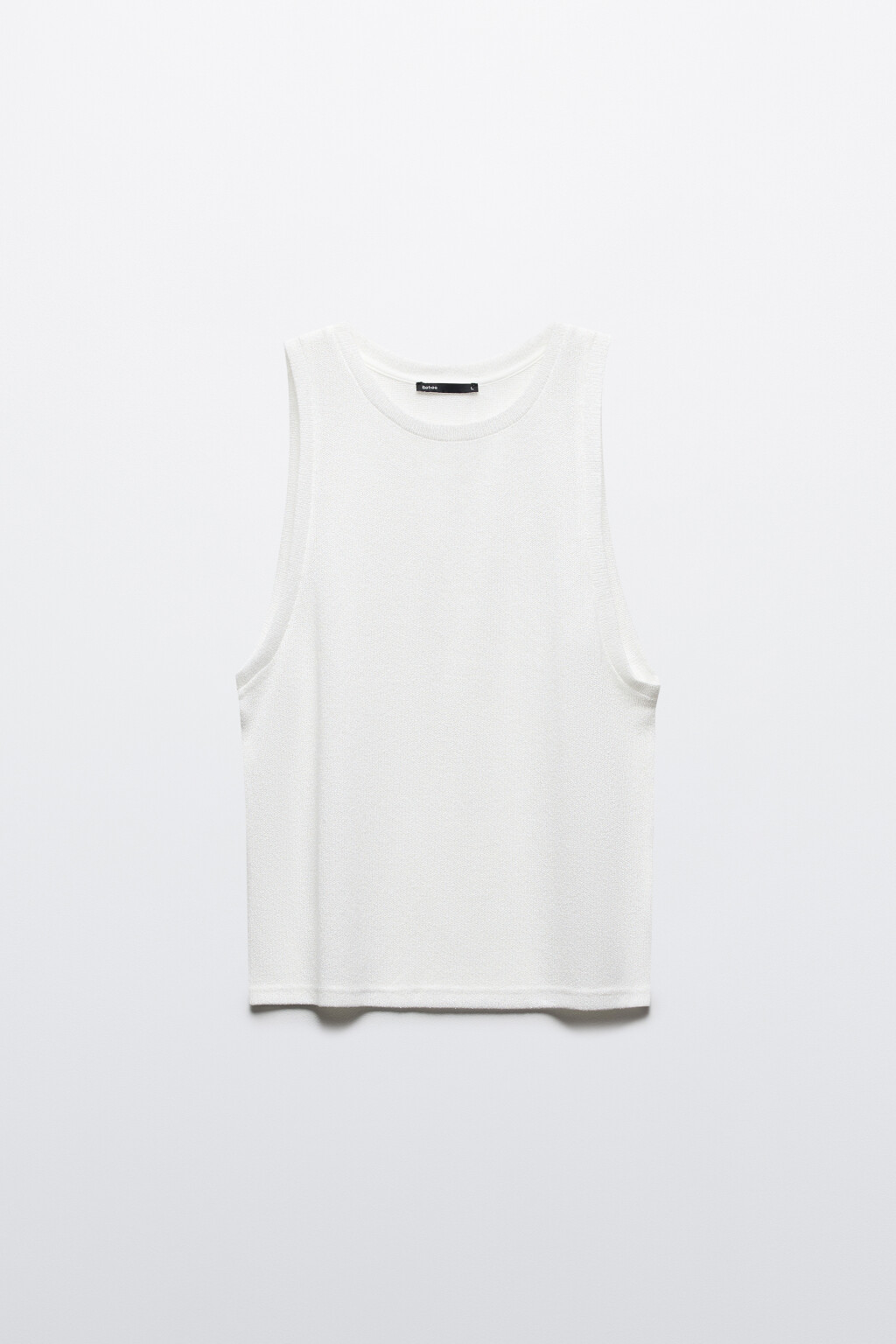 Майка свободная из сетки - цвет белый - 10