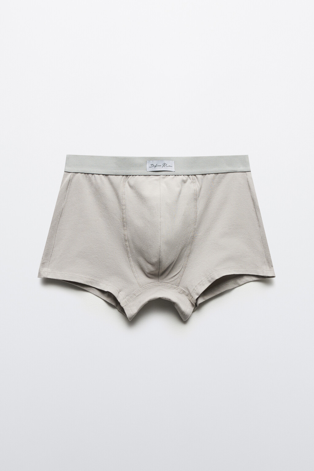Трусы-боксеры хлопковые с надписью - цвет серый - 5