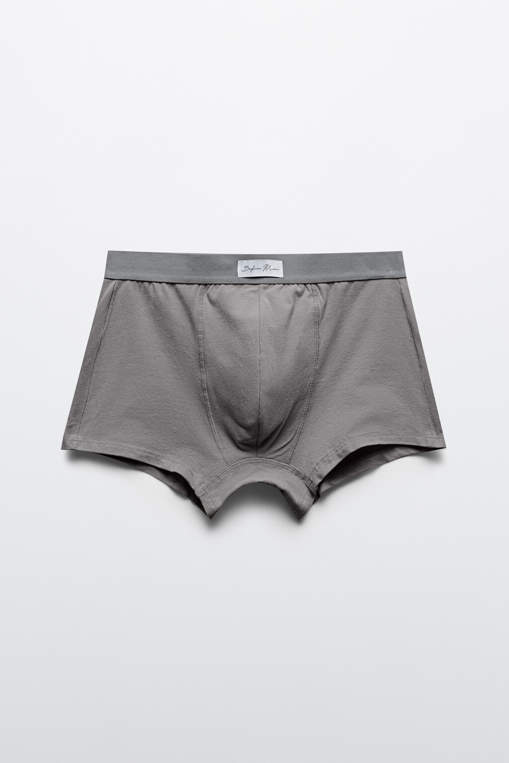 Трусы-боксеры хлопковые с надписью - цвет серый - 5