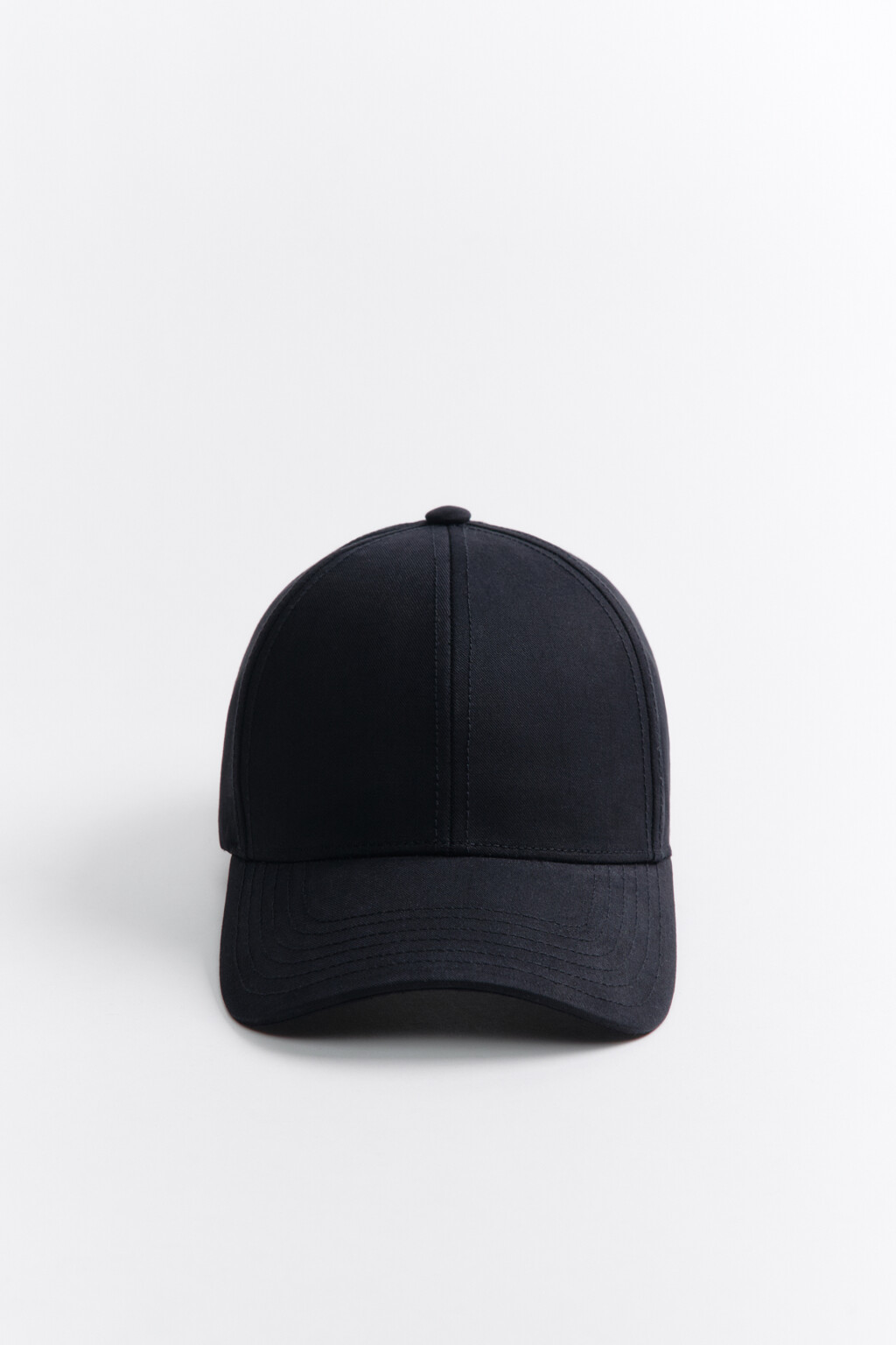 Бейсболка хлопковая базовая - цвет черный - 1