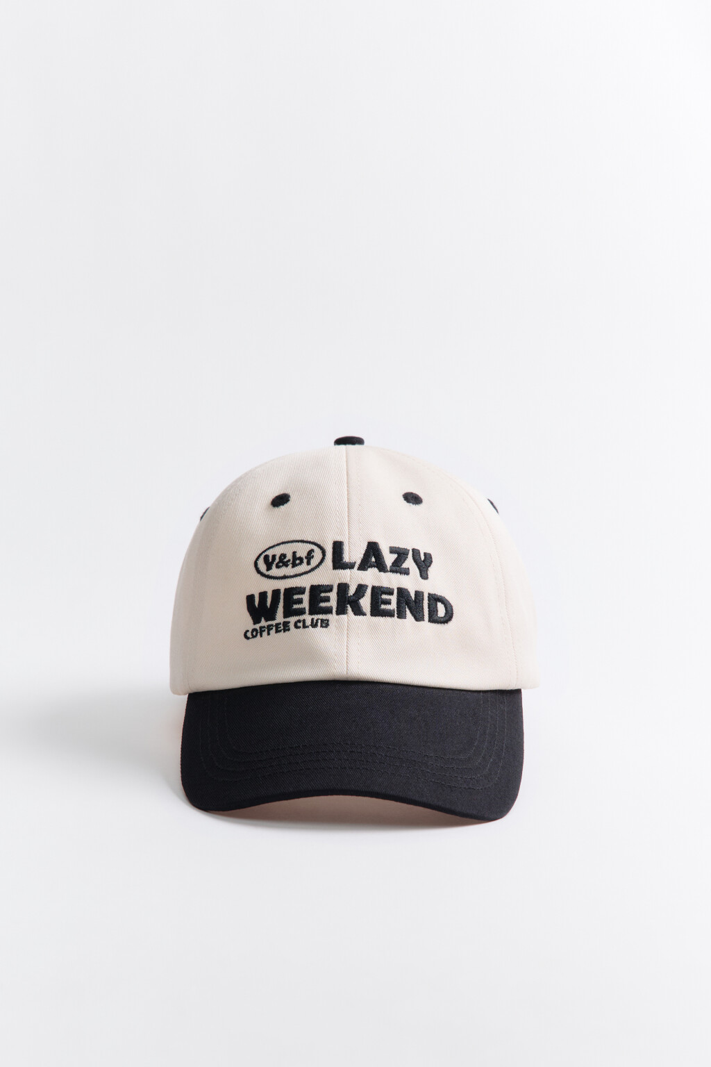 Бейсболка хлопковая с вышивкой - цвет молочный - 1