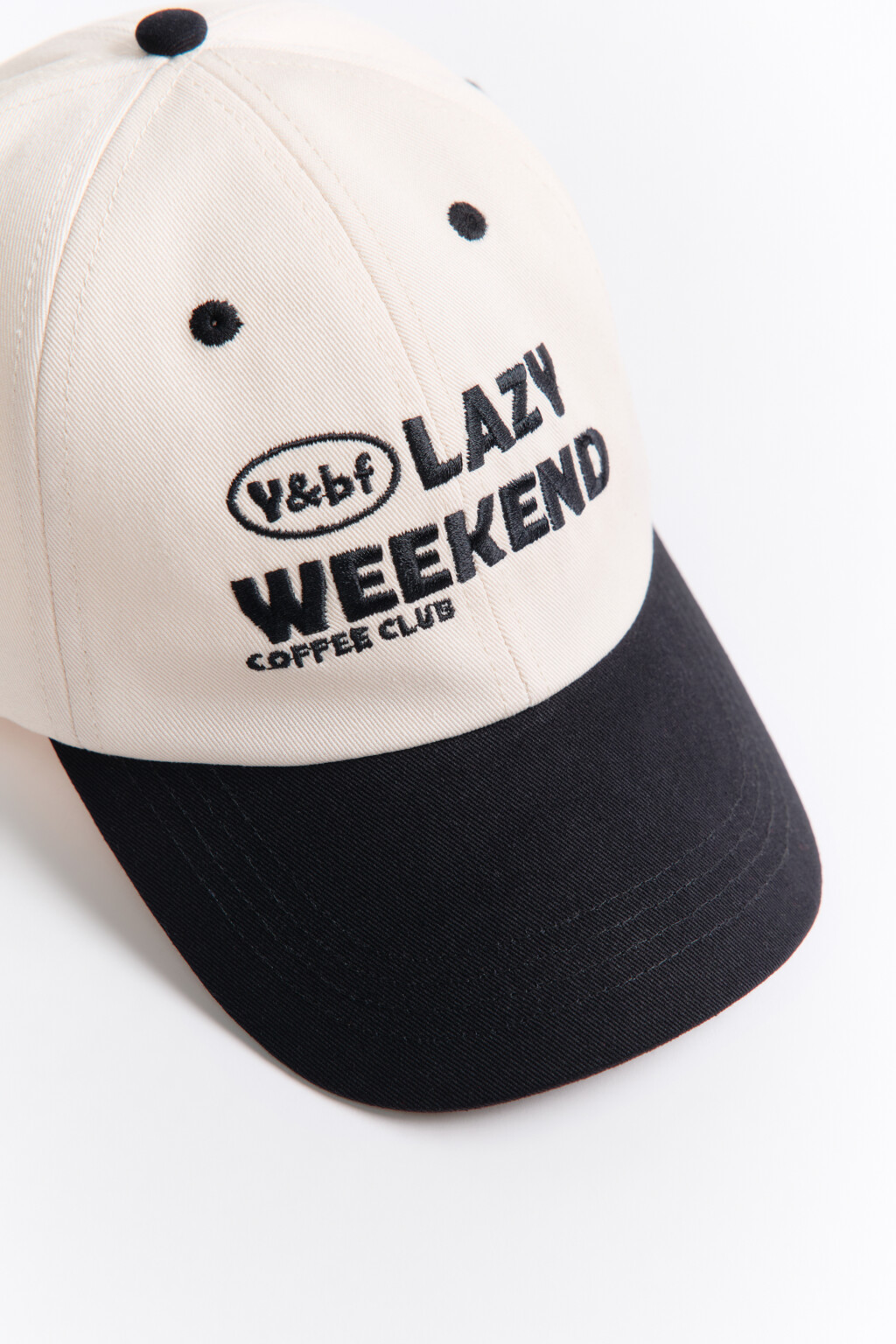 Бейсболка хлопковая с вышивкой - цвет молочный - 3