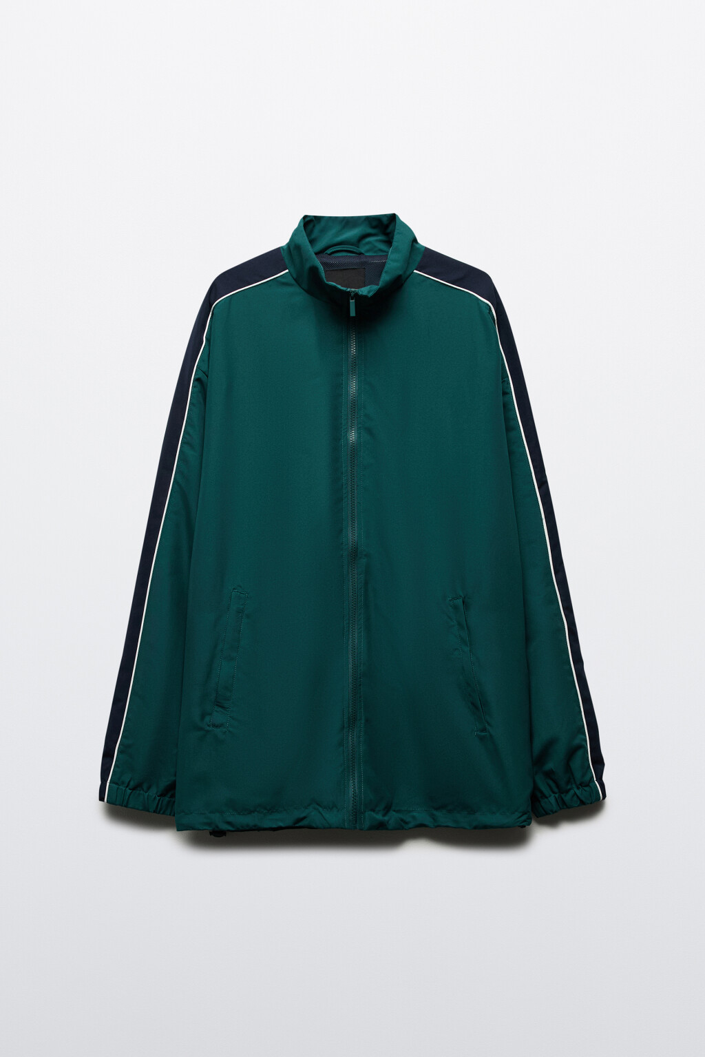 Куртка-олимпийка спортивная с лампасами - цвет зеленый - 8