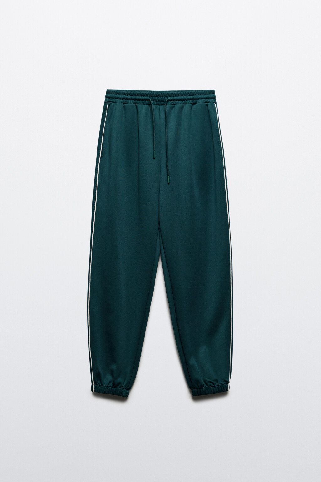 Брюки-джоггеры спортивные с лампасами - цвет зеленый - 7