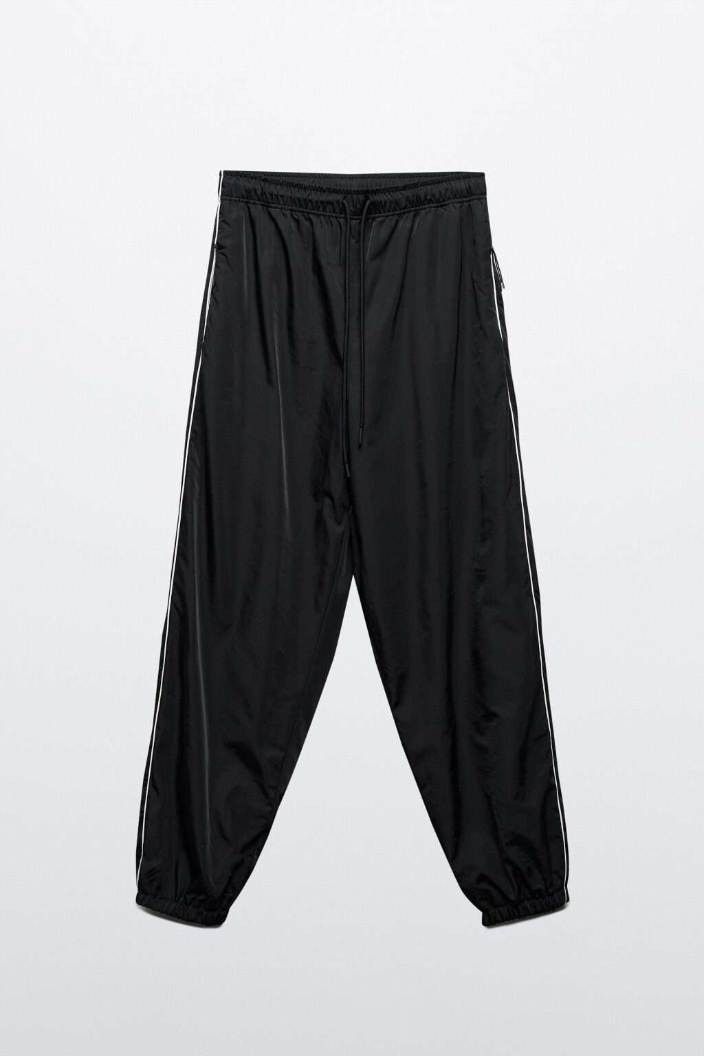 Брюки-джоггеры спортивные с лампасами - цвет черный - 7
