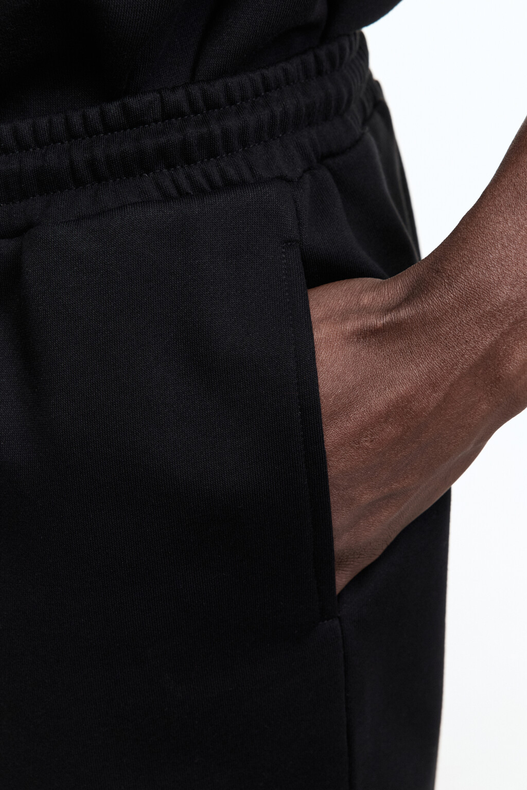 Шорты трикотажные спортивные - цвет черный - 7