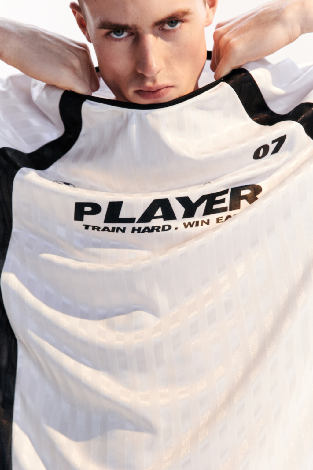 Футболка-джерси спортивная с принтом - цвет белый - 2