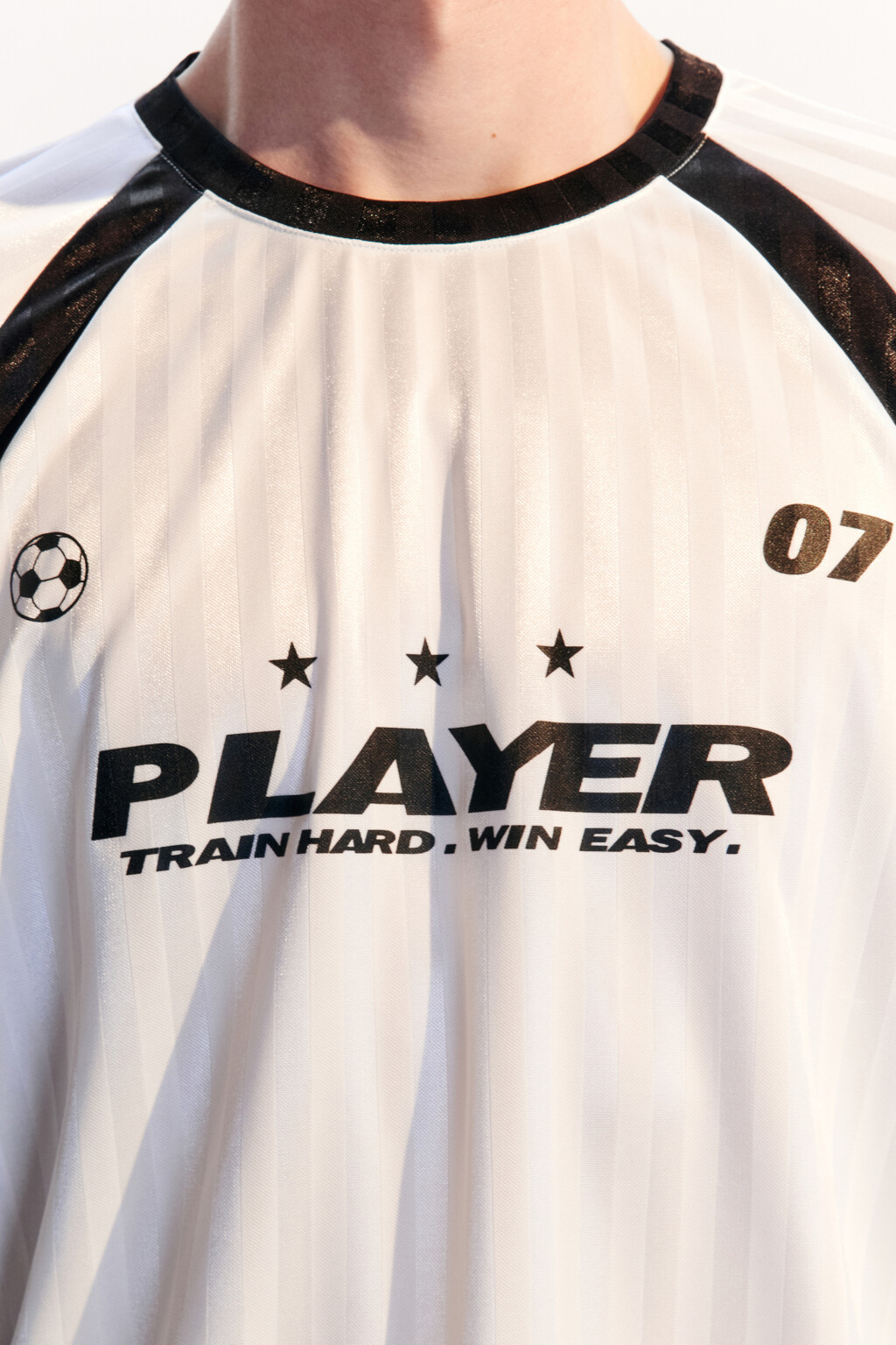 Футболка-джерси спортивная с принтом - цвет белый - 8