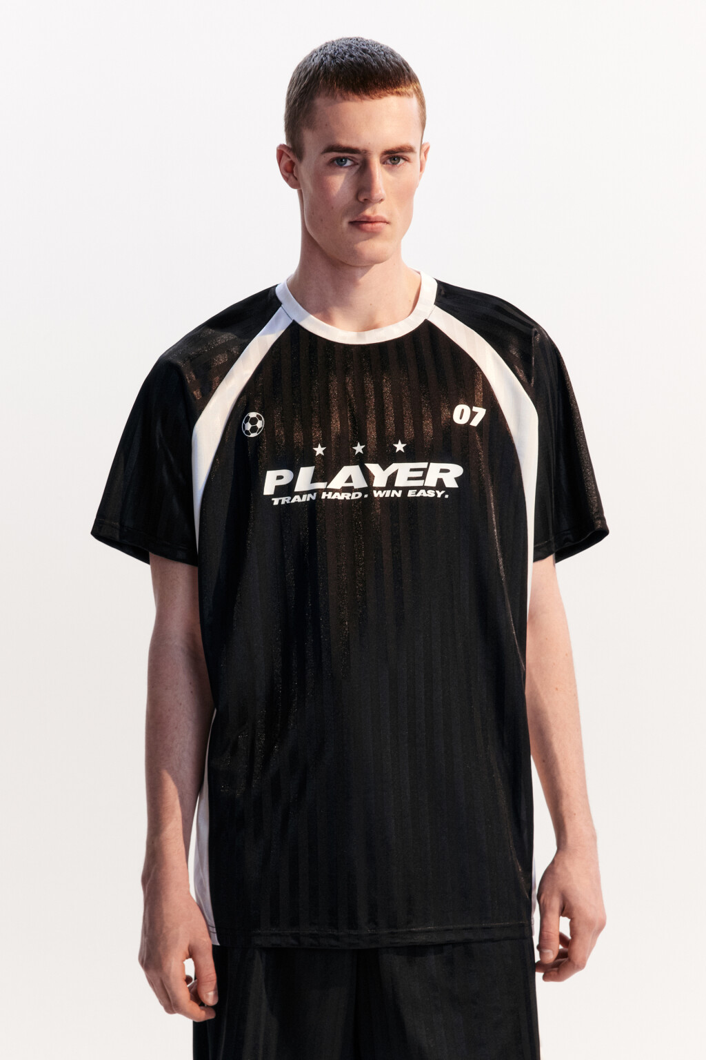 Футболка-джерси спортивная с принтом - цвет черный - 5