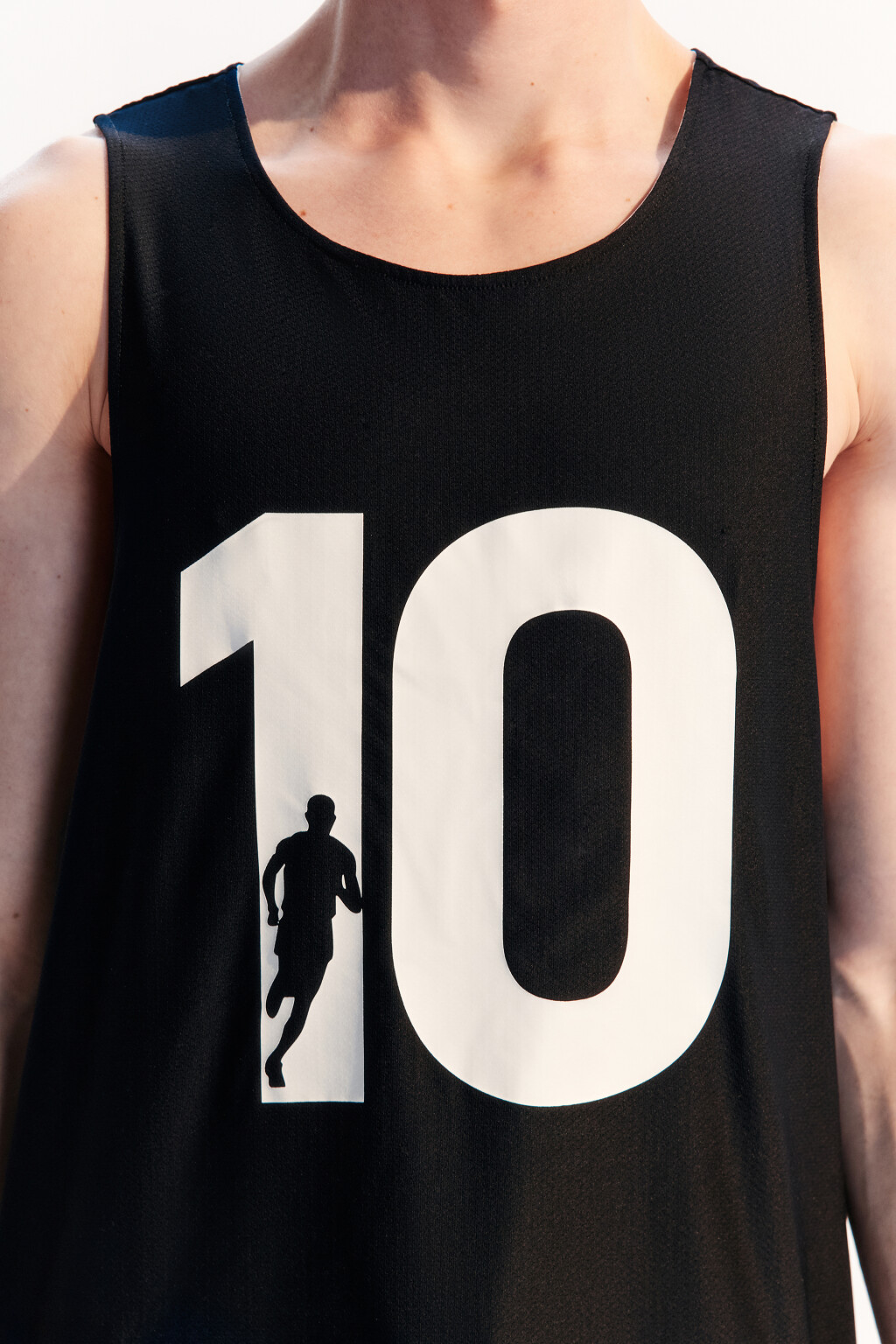 Майка из сетки спортивная двусторонняя - цвет черный - 10