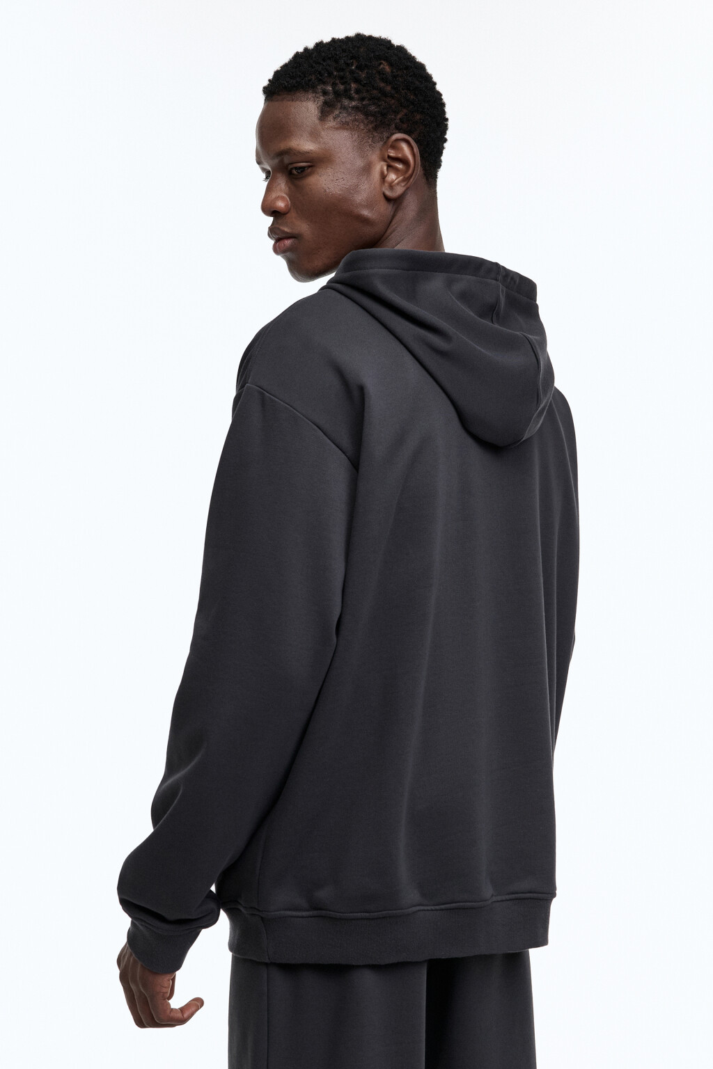 Толстовка спортивная с капюшоном - цвет серый - 3