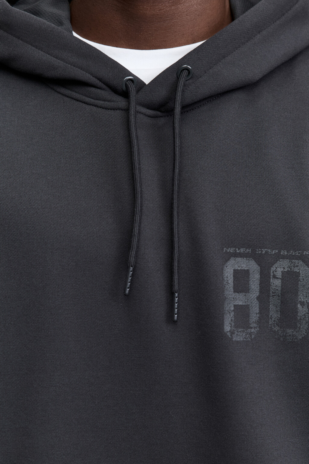 Толстовка спортивная с капюшоном - цвет серый - 5