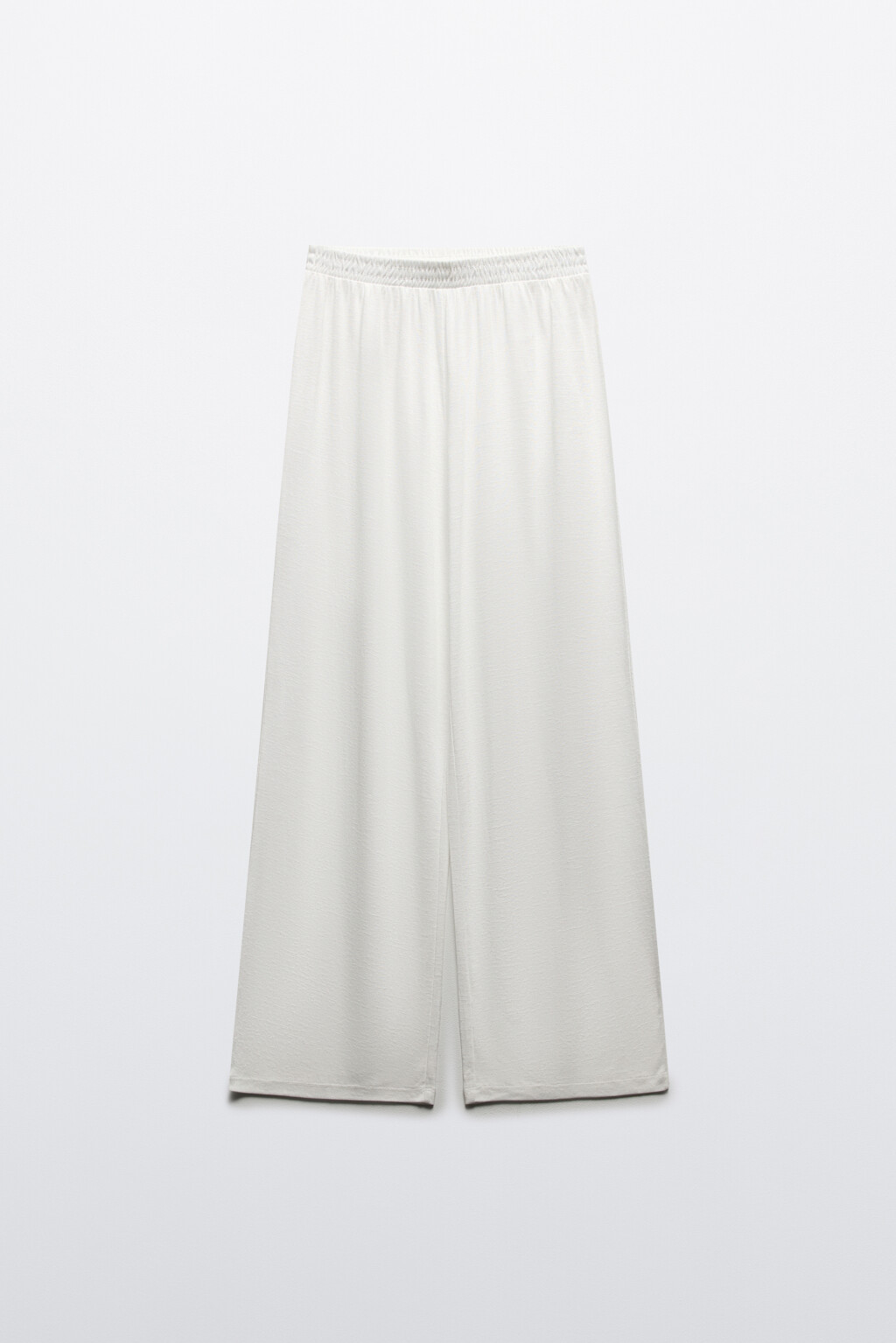 Брюки широкие пляжные из вискозы - цвет белый - 7