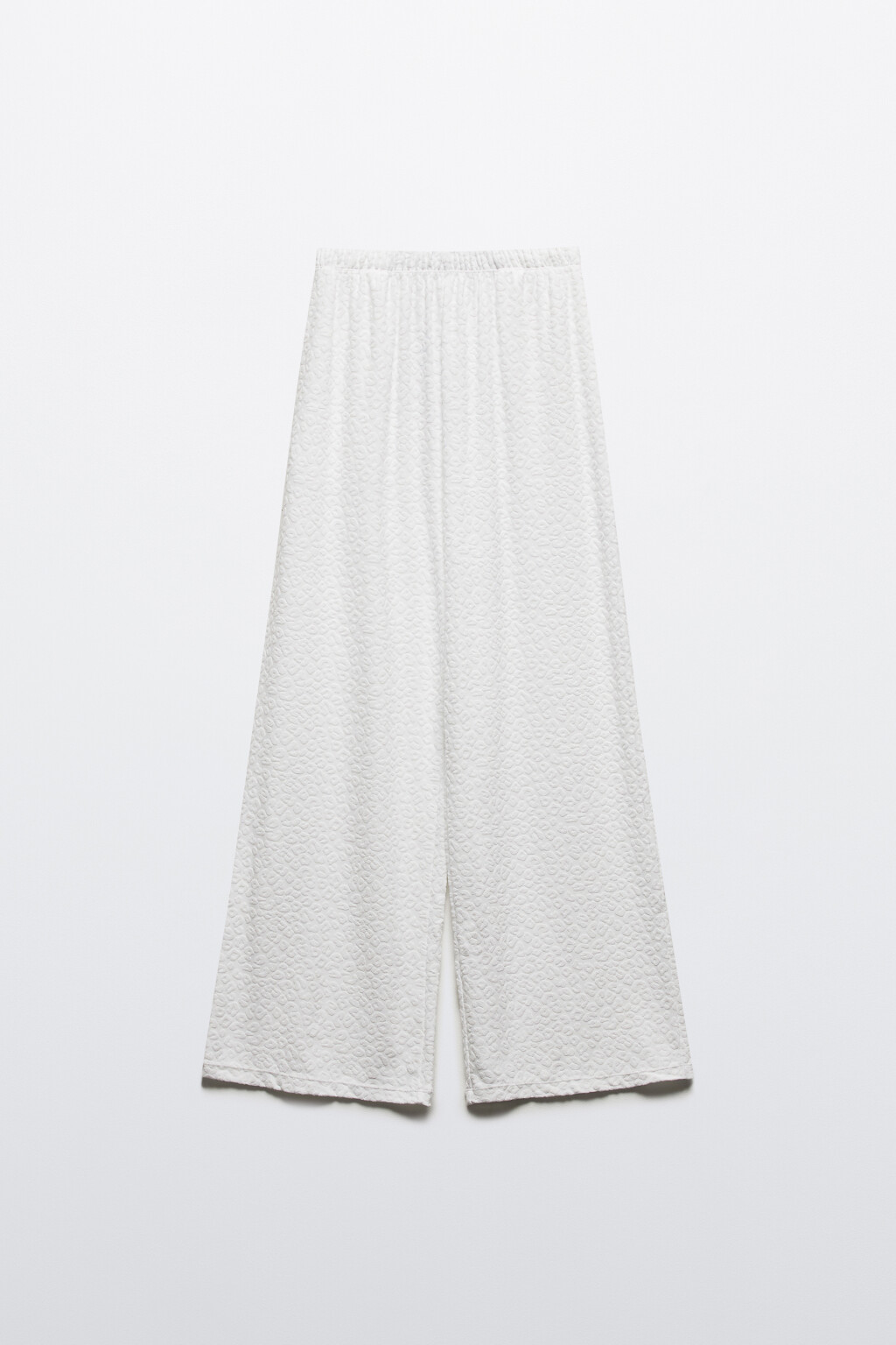 Брюки пляжные фактурные - цвет белый - 7