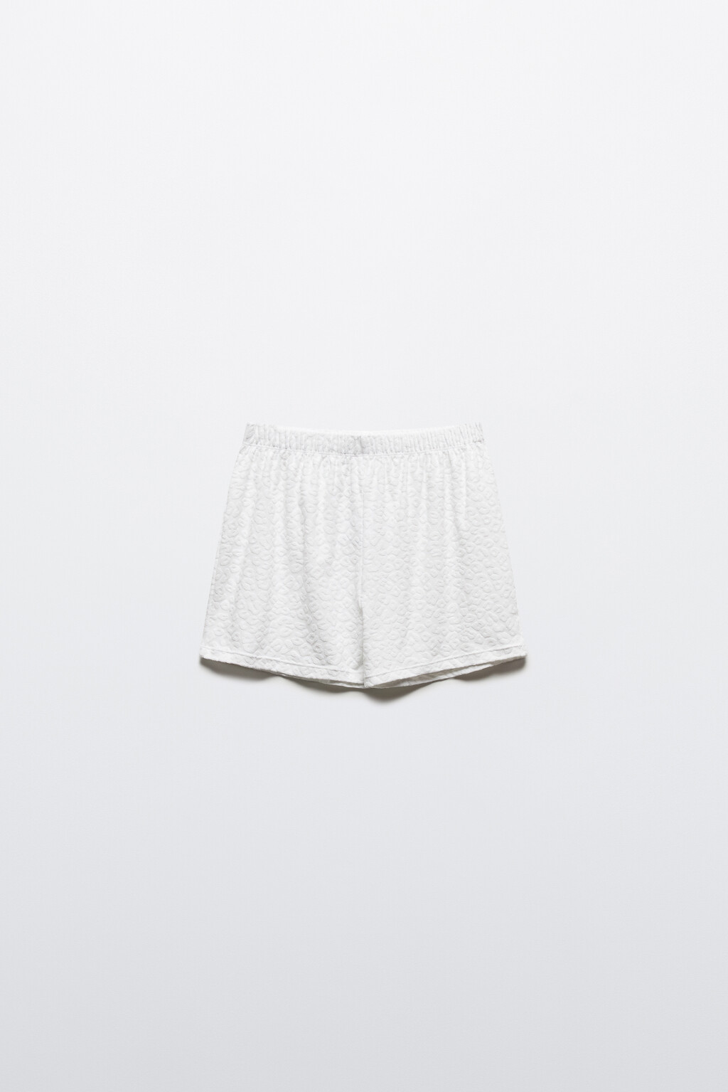 Шорты пляжные фактурные - цвет белый - 7