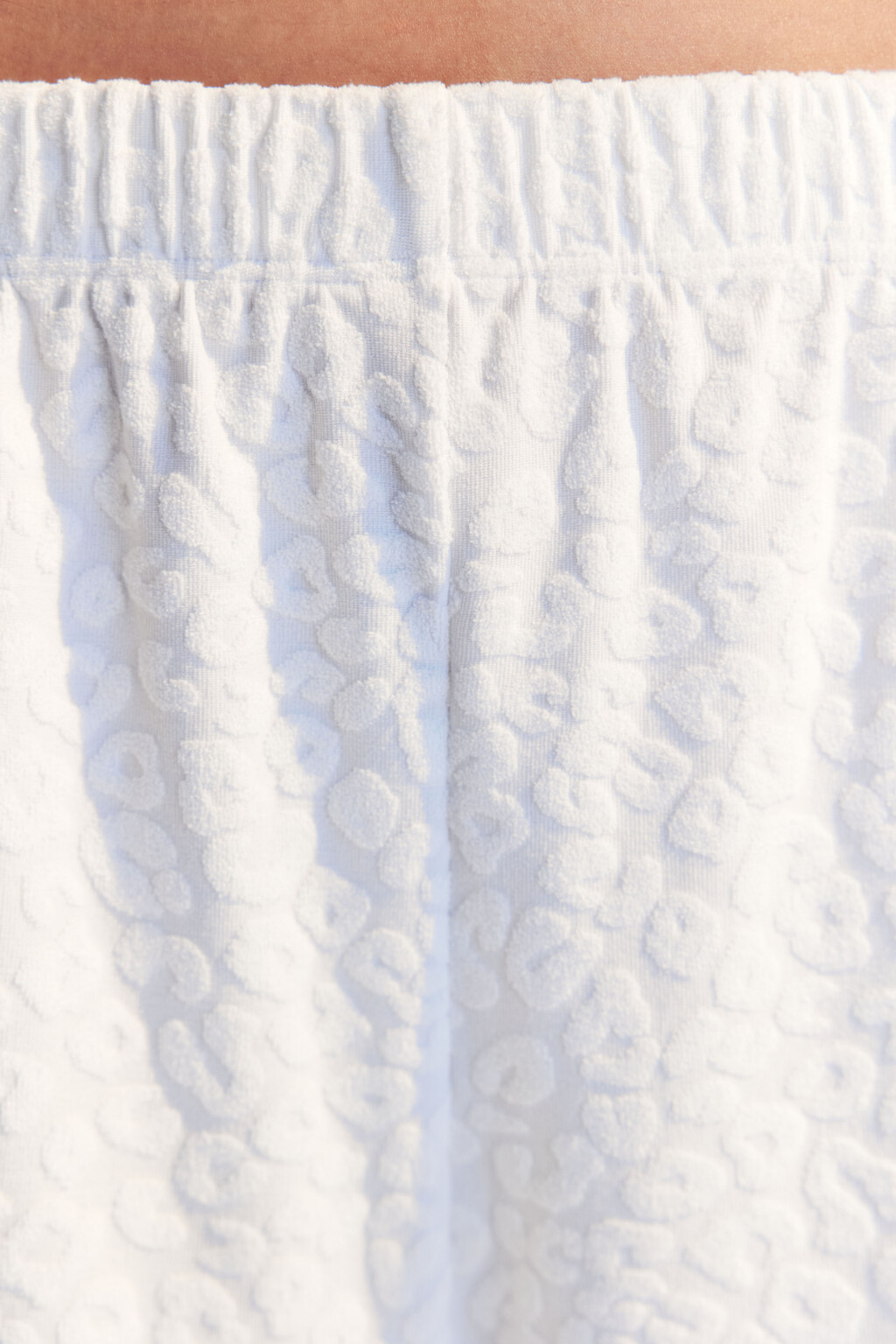 Шорты пляжные фактурные - цвет белый - 5