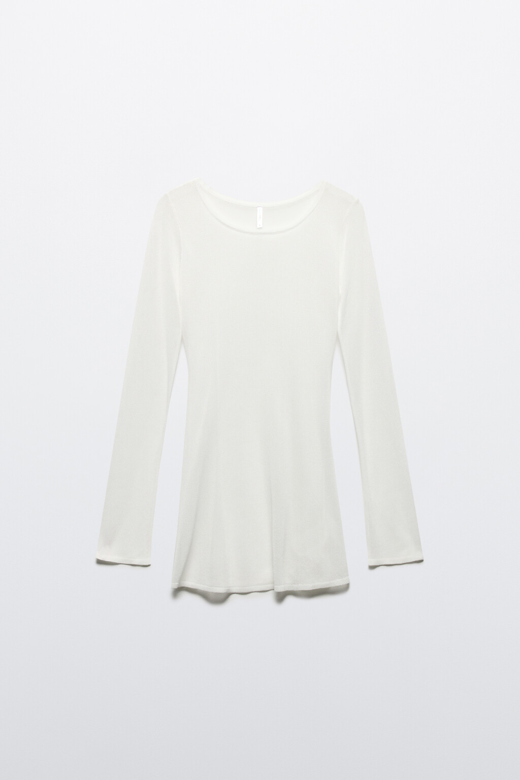 Платье мини пляжное из вискозы - цвет белый - 8