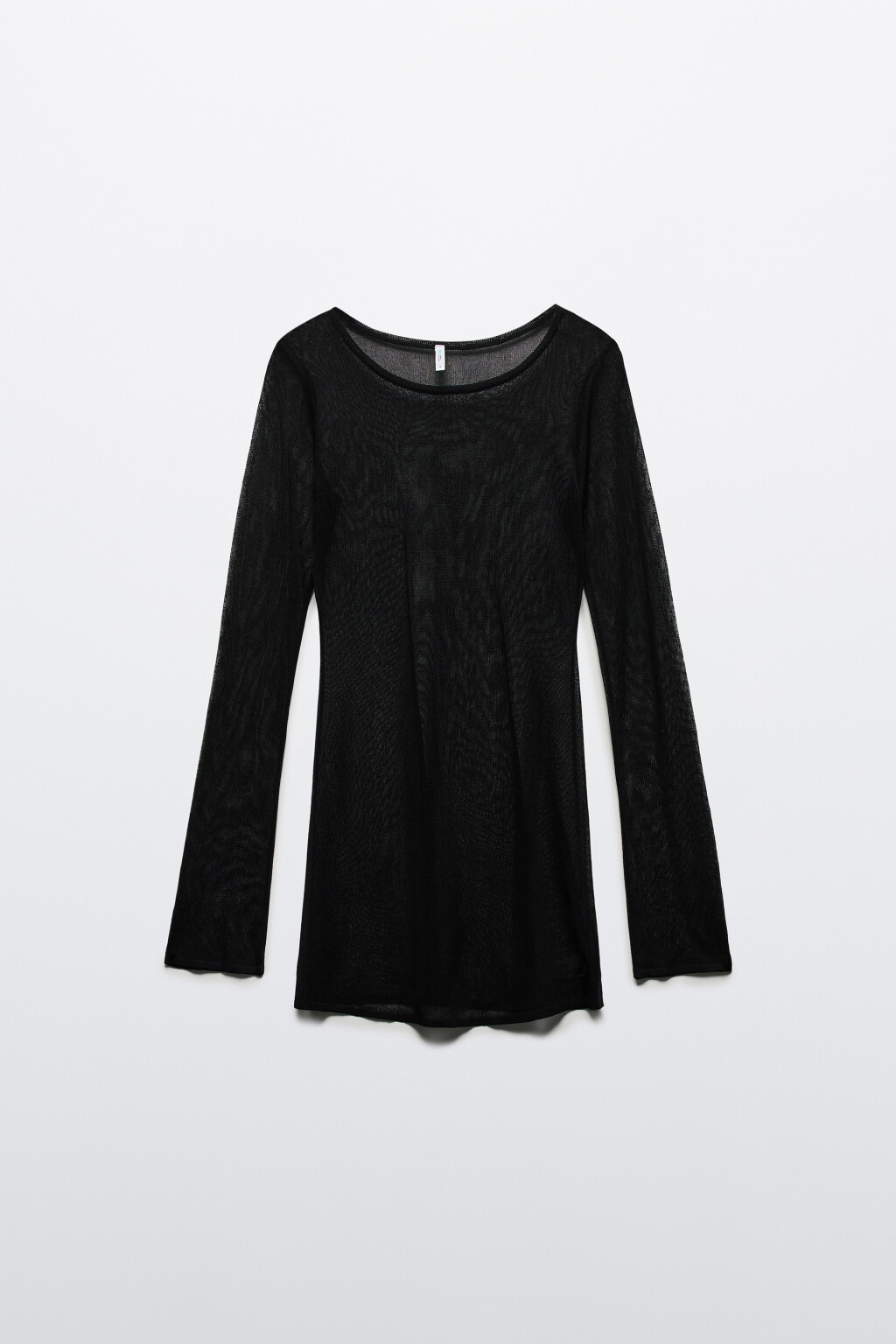 Платье мини пляжное из вискозы - цвет черный - 7