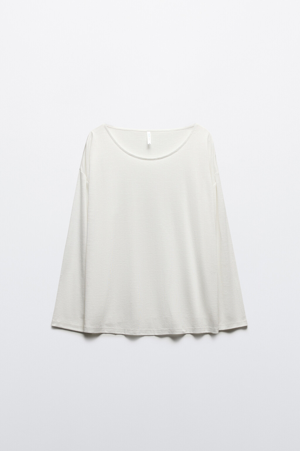 Лонгслив свободный пляжный из вискозы - цвет белый - 7