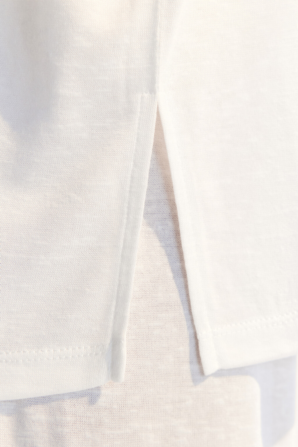 Лонгслив свободный пляжный из вискозы - цвет белый - 6