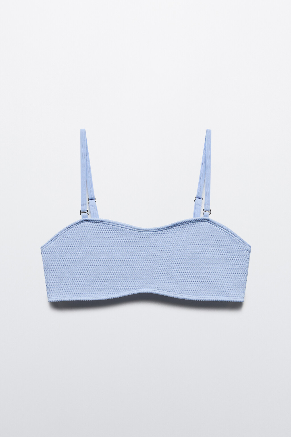 Лиф-бандо купальный на тонких бретелях - цвет голубой - 5