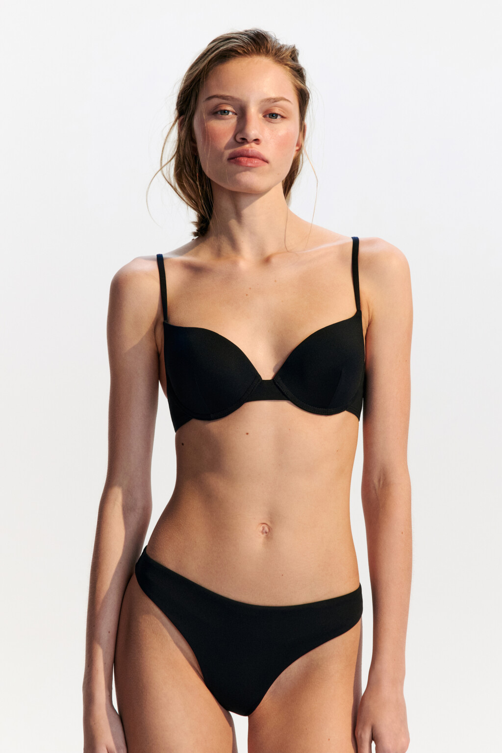 Лиф-бра купальный из микрофибры - цвет черный - 4