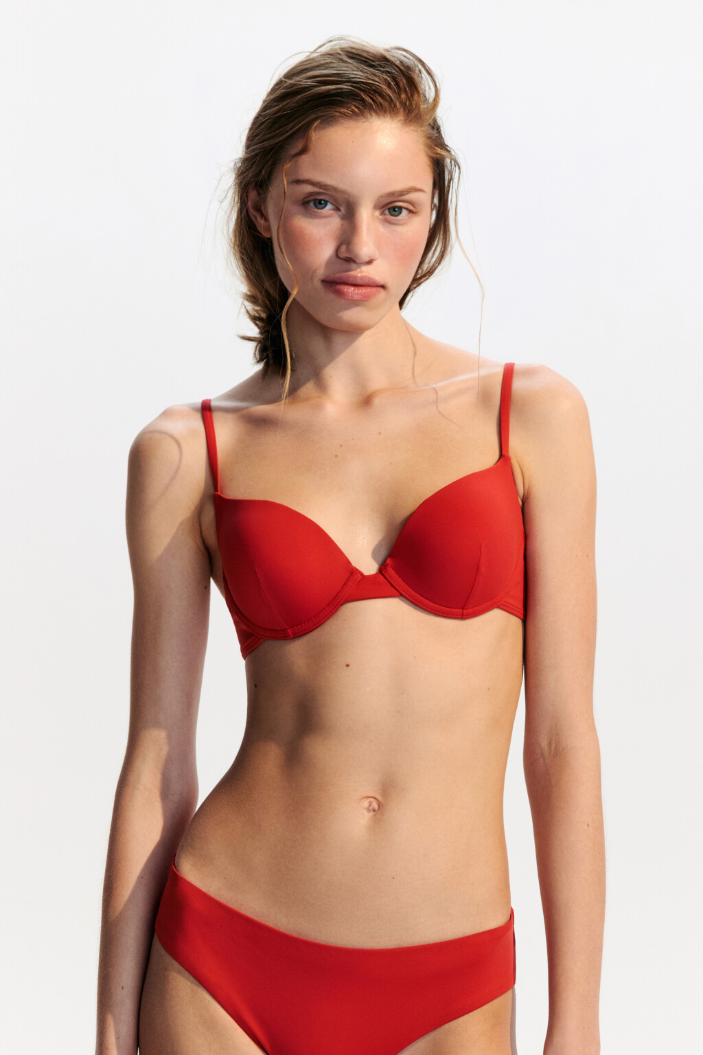 Лиф-бра купальный из микрофибры - цвет красный - 2