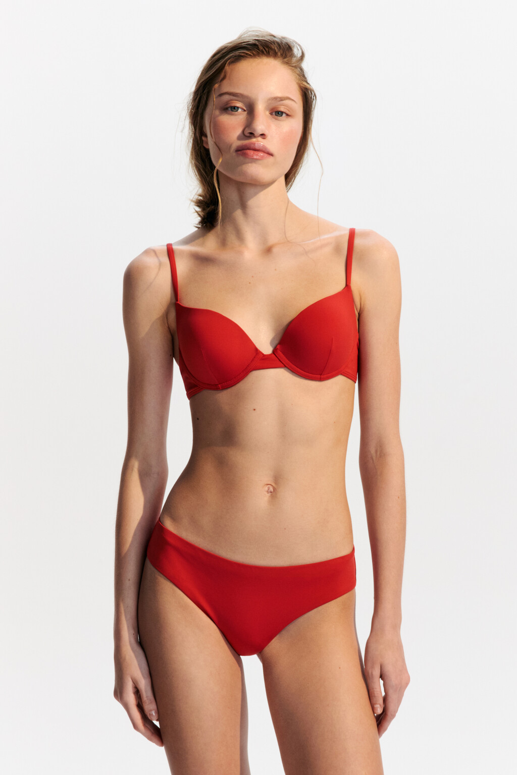 Лиф-бра купальный из микрофибры - цвет красный - 4