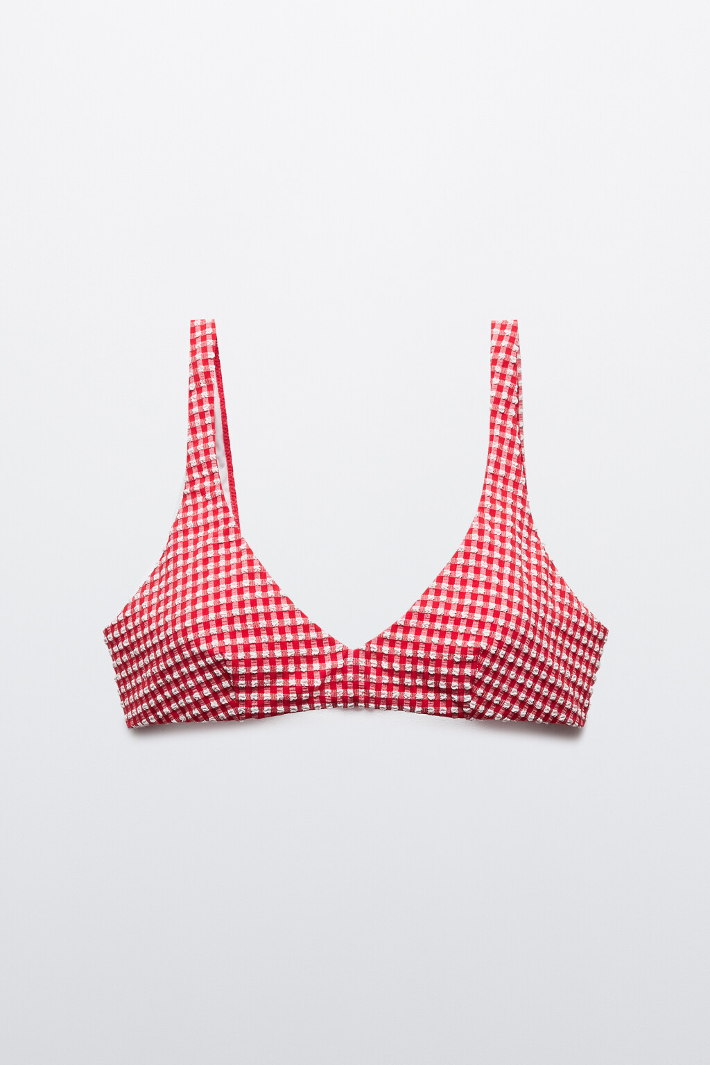 Лиф-бра купальный из жатой ткани - цвет красный - 6