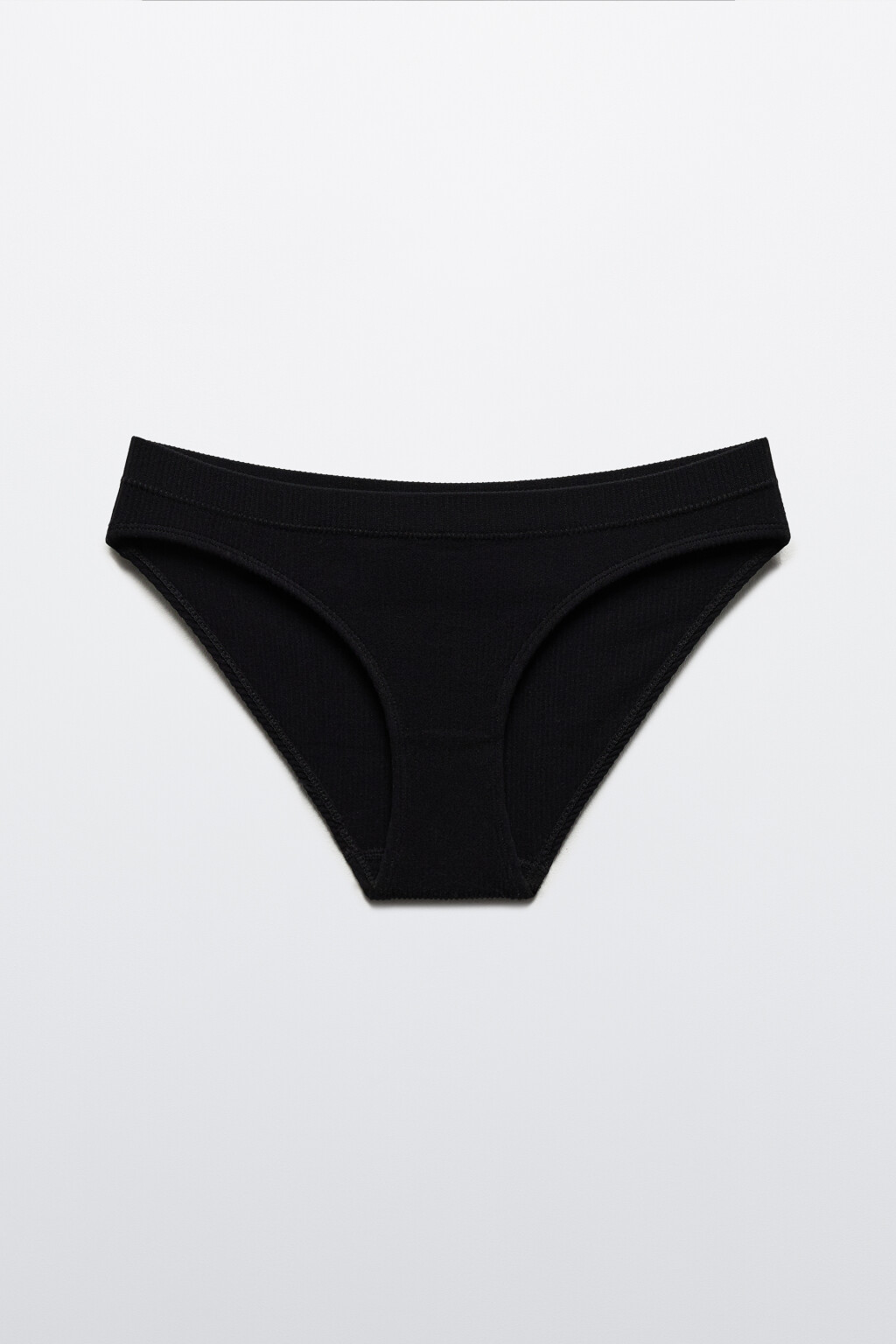 Трусы-слипы купальные в рубчик - цвет черный - 5