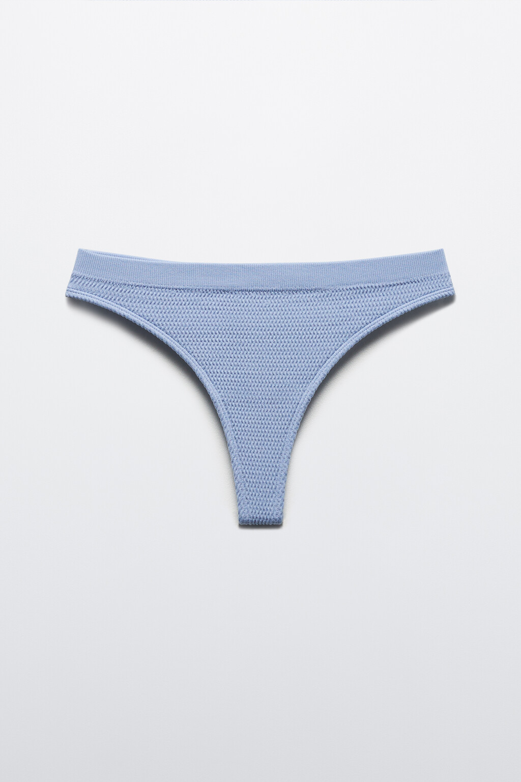 Трусы-стринги купальные со средней посадкой - цвет голубой - 5