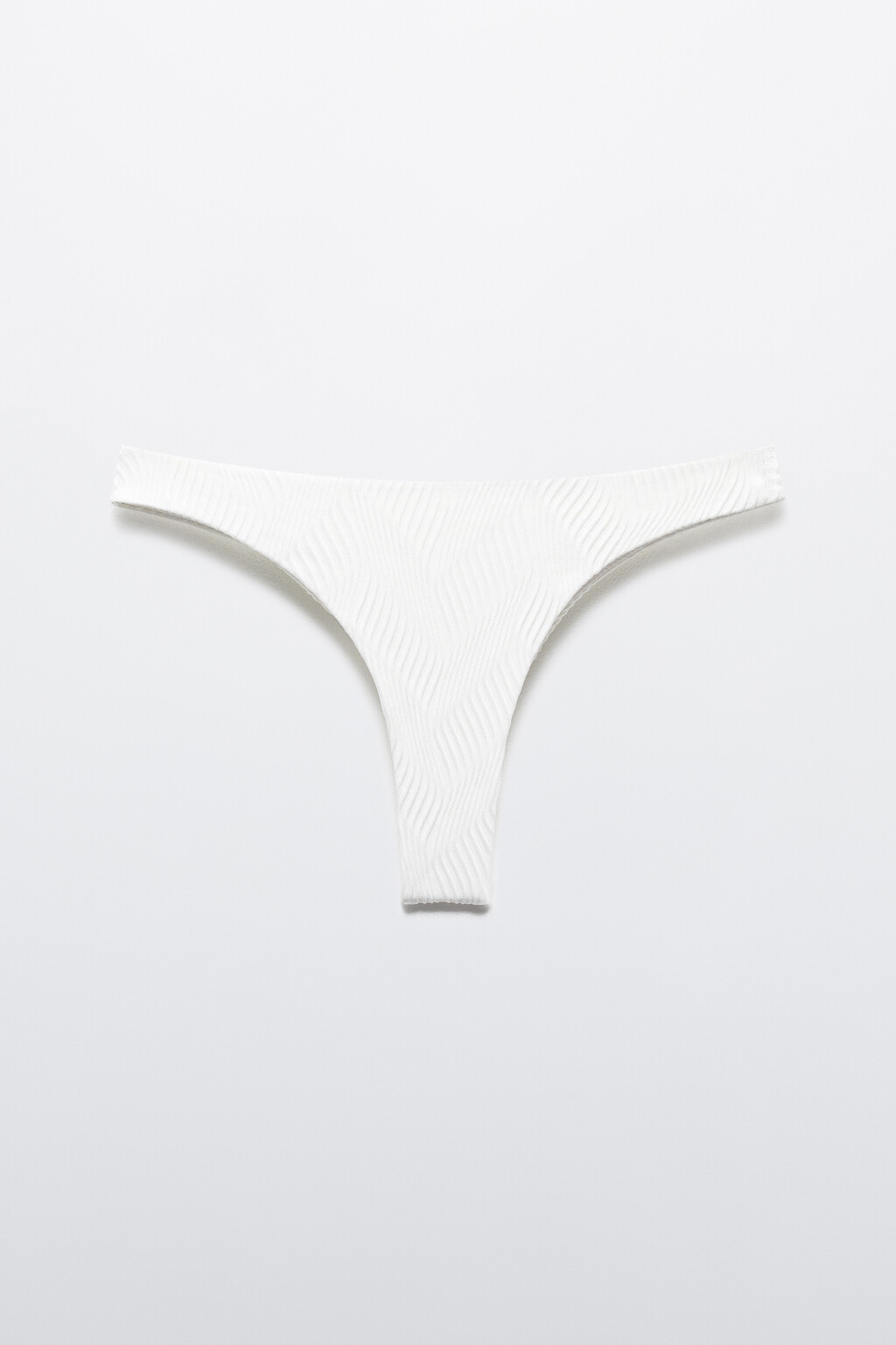 Трусы купальные из фактурной ткани - цвет ванильный - 5