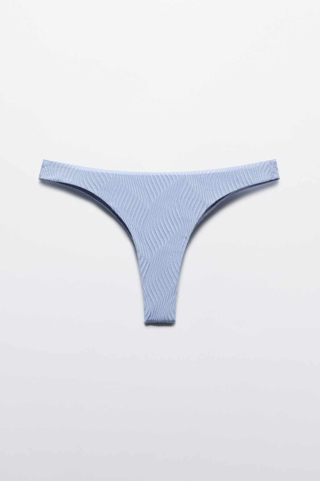 Трусы купальные из фактурной ткани - цвет голубой - 5