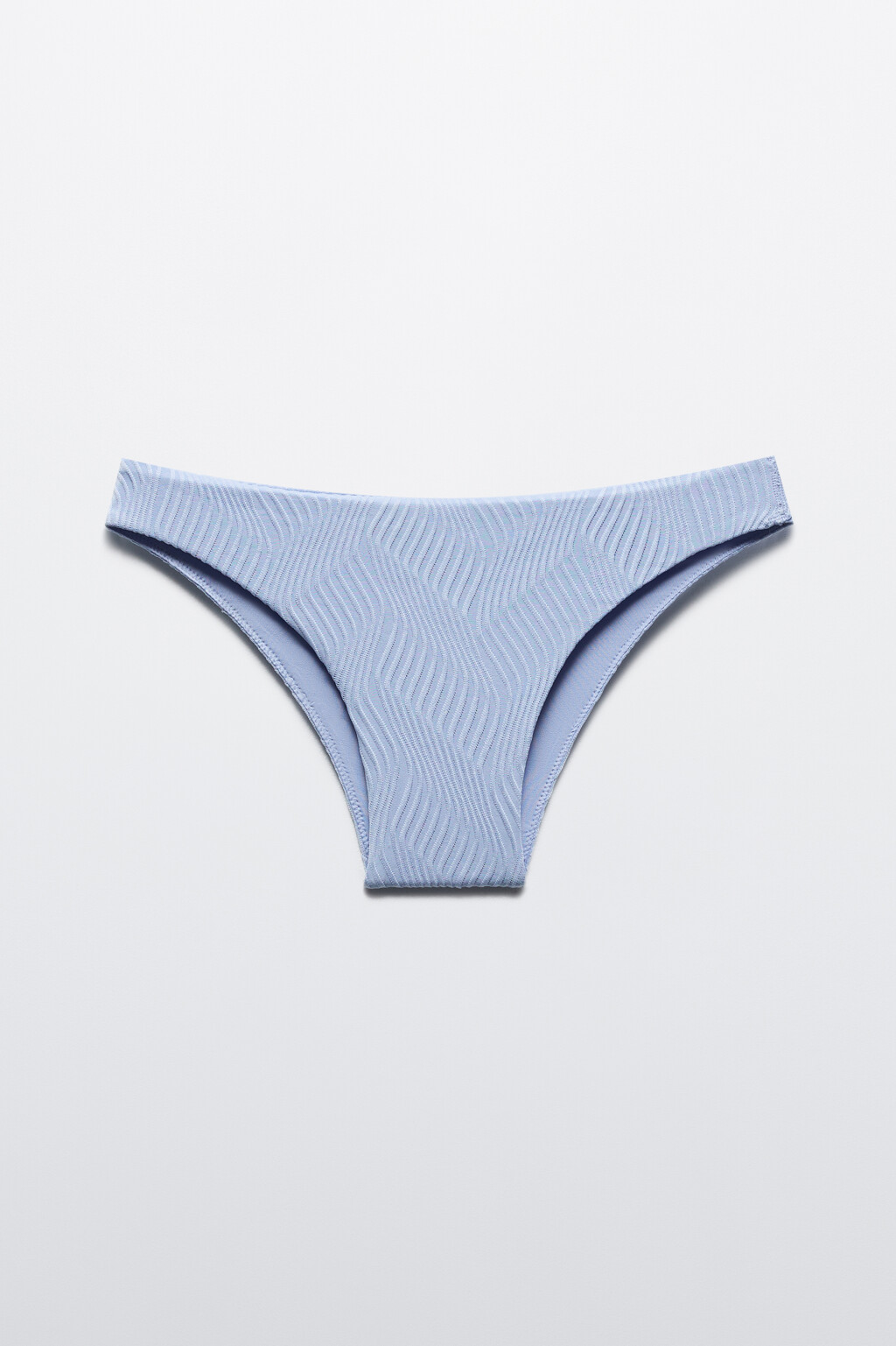 Трусы купальные из фактурной ткани - цвет голубой - 5