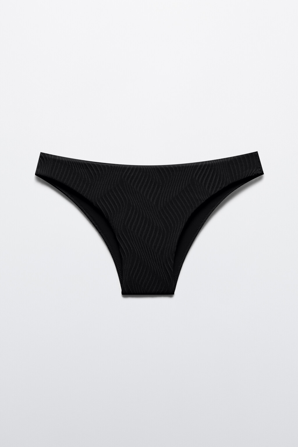 Трусы купальные из фактурной ткани - цвет черный - 5
