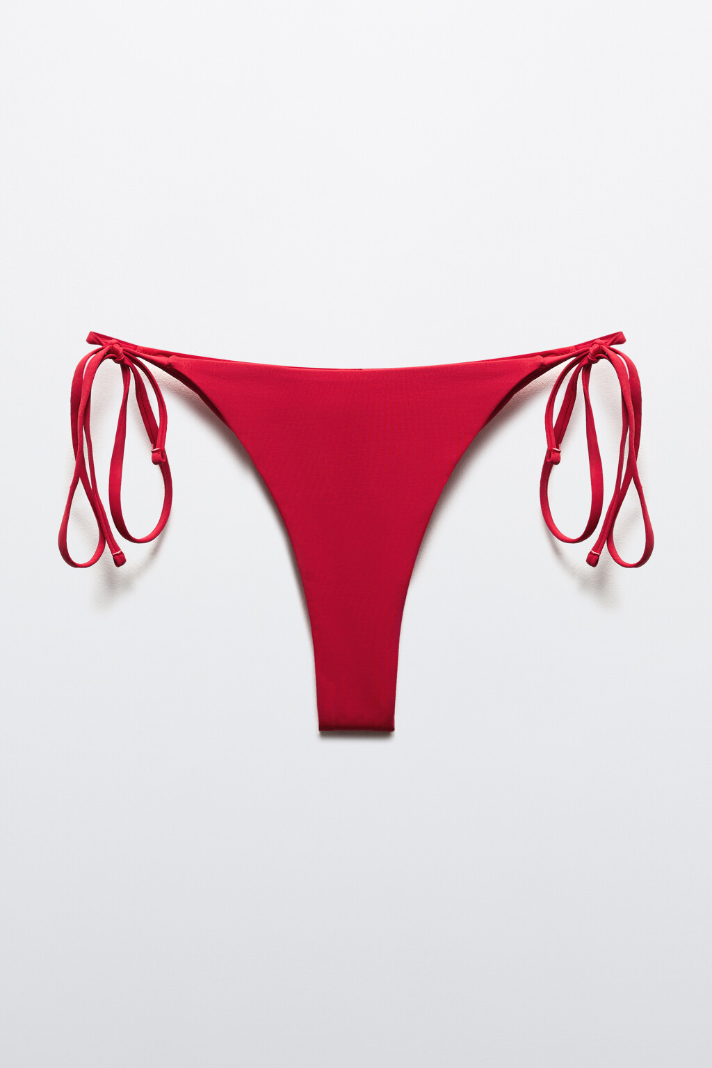 Трусы-слипы купальные на завязках - цвет красный - 5